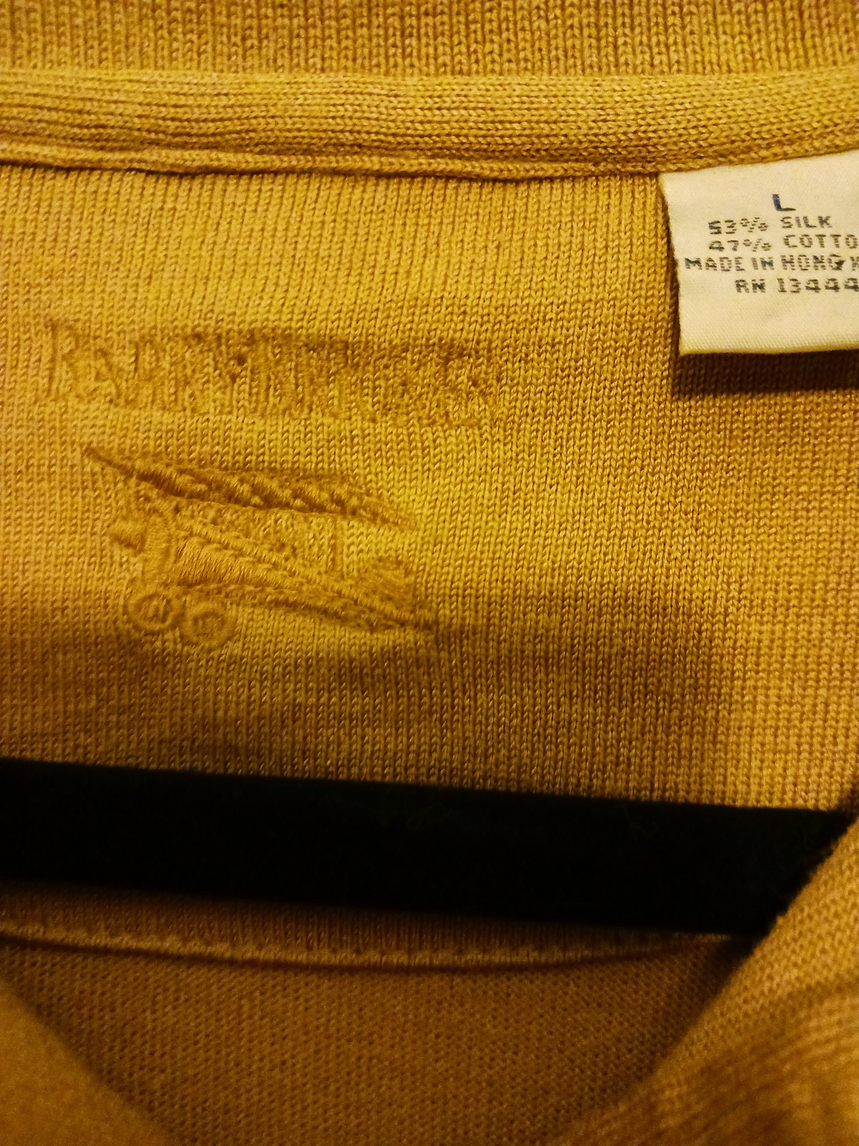 Barry Bricken Silk/Cotton Long Sleeve Knit Polo Shirt Size US L / EU 52-54 / 3 - 3 Thumbnail