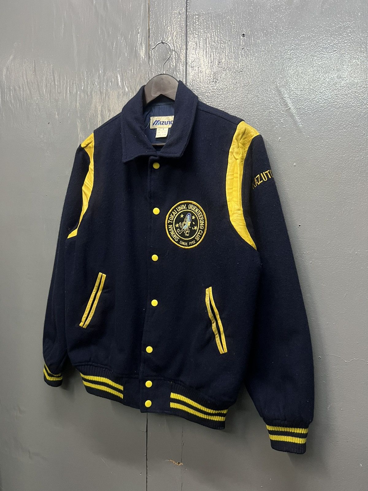 Mizuno × Vintage Vintage University Mizuno Wool Varsity Jacket Size US L / EU 52-54 / 3 - 2 Thumbnail