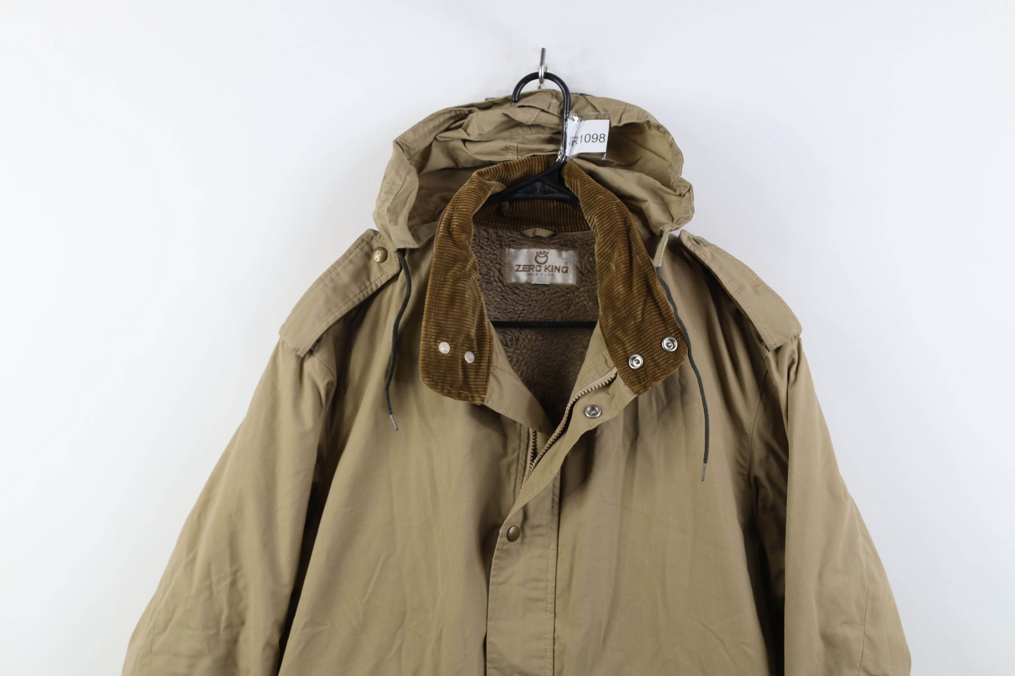Vintage Vintage 70s Streetwear Fleece Lined Hooded Bomber Jacket USA Size US XL / EU 56 / 4 - 2 Thumbnail
