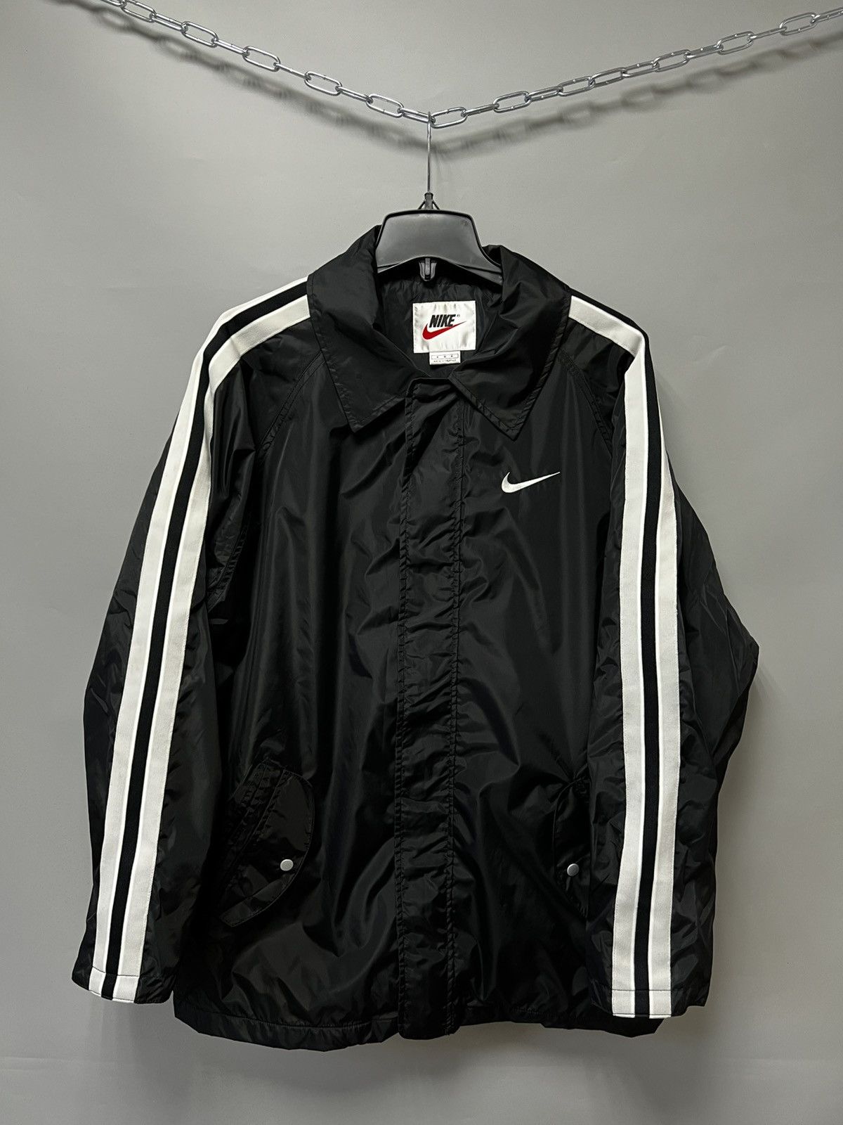 Nike × Vintage 90s Vintage Nike Jacket Black Y2K Size US M / EU 48-50 / 2 - 12 Thumbnail