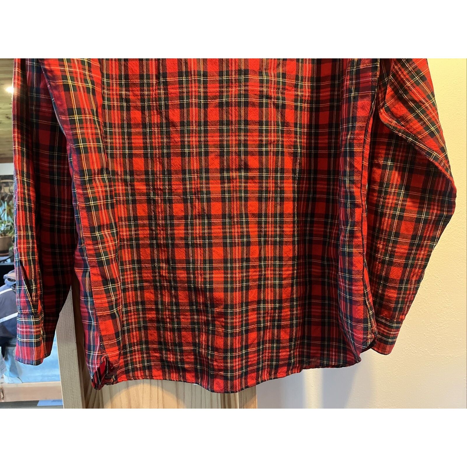 Pendleton Pendleton Men’s L Red Check Long Sleeve Button Up Wool Shirt Size US L / EU 52-54 / 3 - 13 Thumbnail