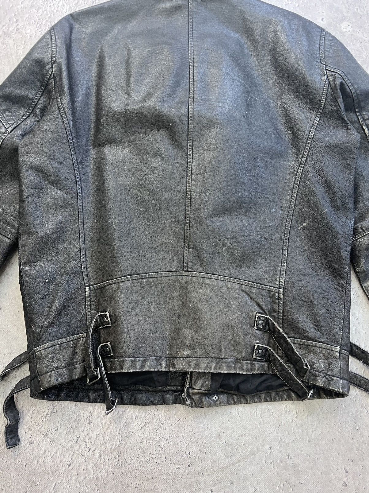 Japanese Brand ARCHIVE CROPPED LEATHER biker JACKET MARGIELA STYLE Size US M / EU 48-50 / 2 - 13 Thumbnail