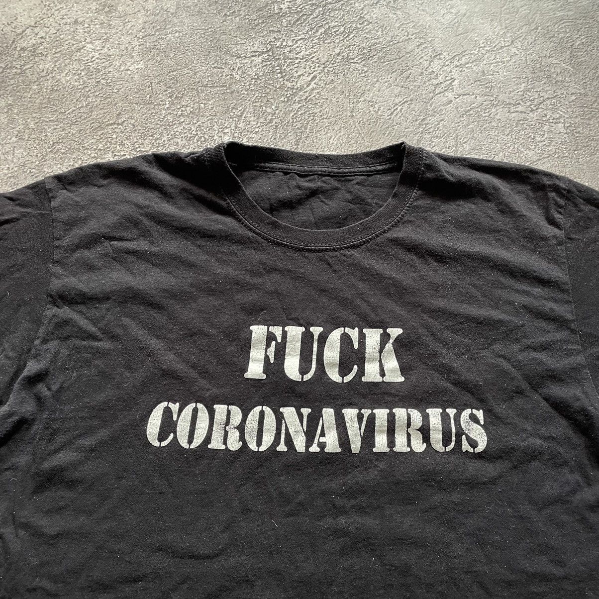 Vintage Vintage Y2K ADULT “ FUCK CORONAVIRUS SLOGAN “ FUNNY BuyTee Size US M / EU 48-50 / 2 - 5 Thumbnail