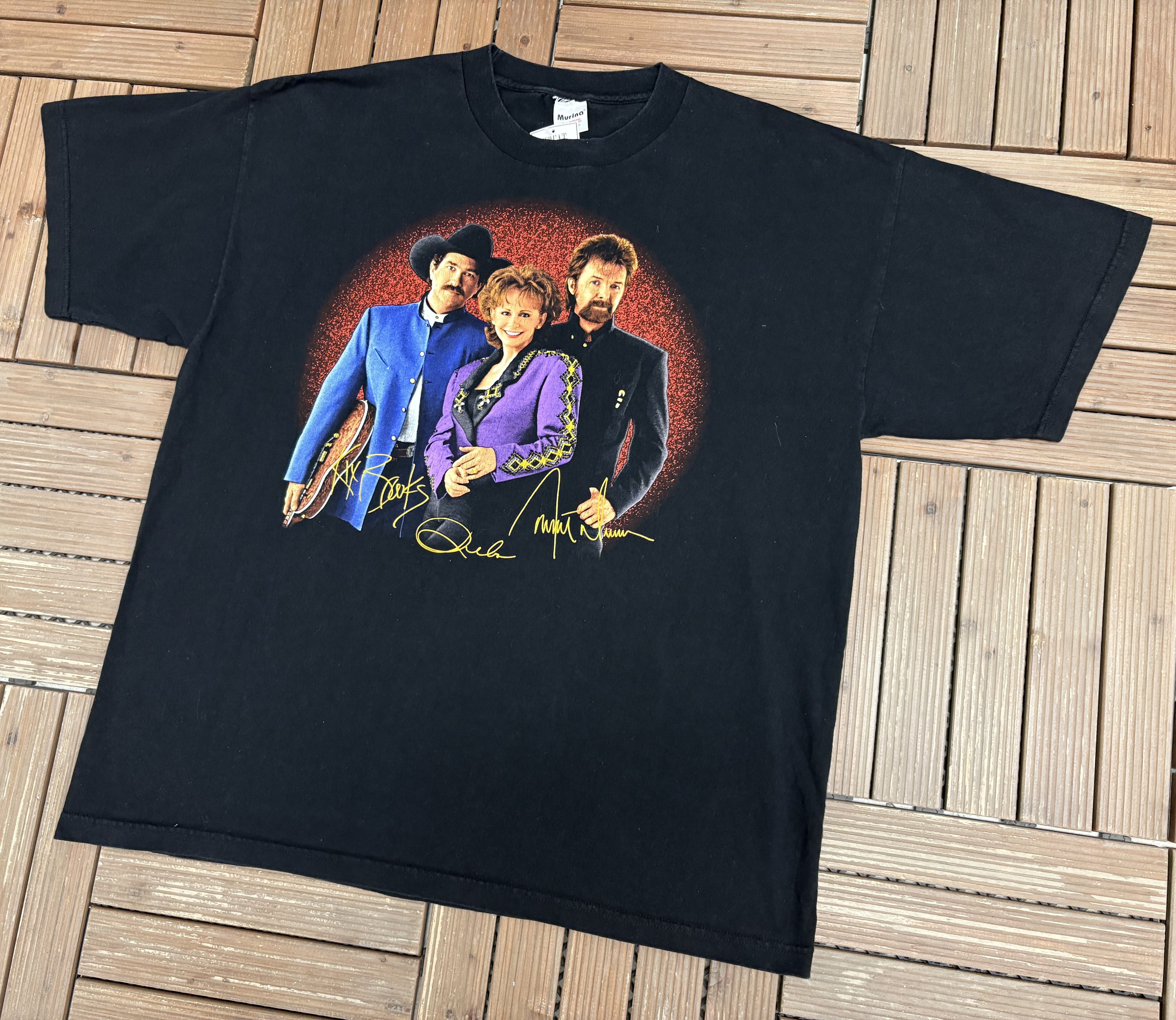 Vintage Brooks & Dunn Reba Tour 1997 Vinage T-Shirt Tee Size US XXL / EU 58 / 5 - 3 Thumbnail