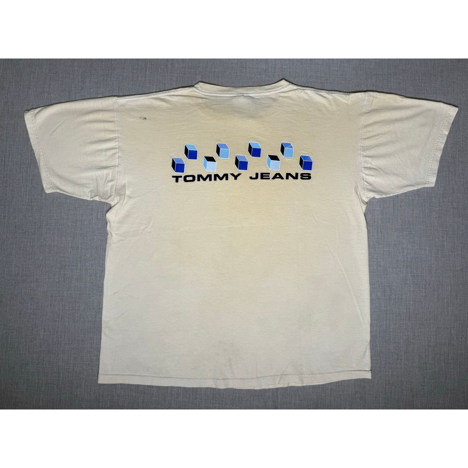 Tommy Hilfiger × Vintage Vintage 90s Tommy Hilfiger Jeans Double Sided T-shirt Medium Size US M / EU 48-50 / 2 - 1 Thumbnail
