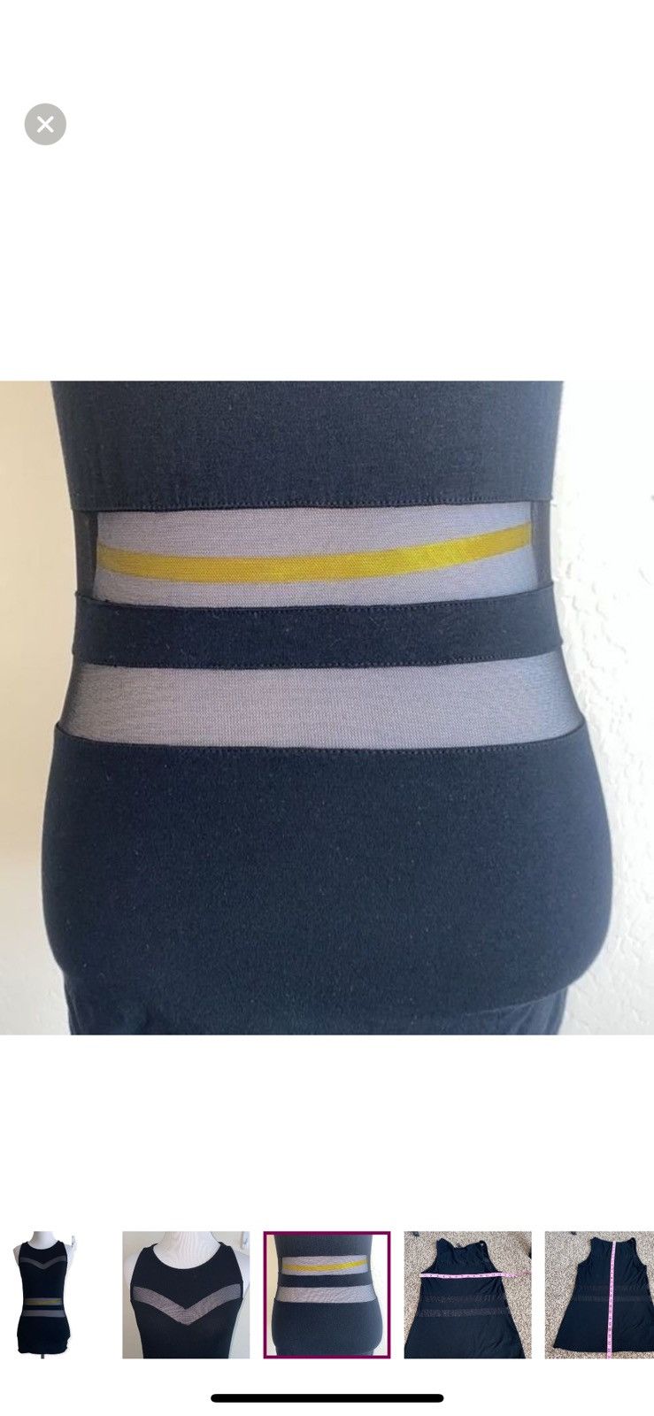 Express Express small mesh panel tank top Size S / US 4 / IT 40 - 3 Thumbnail