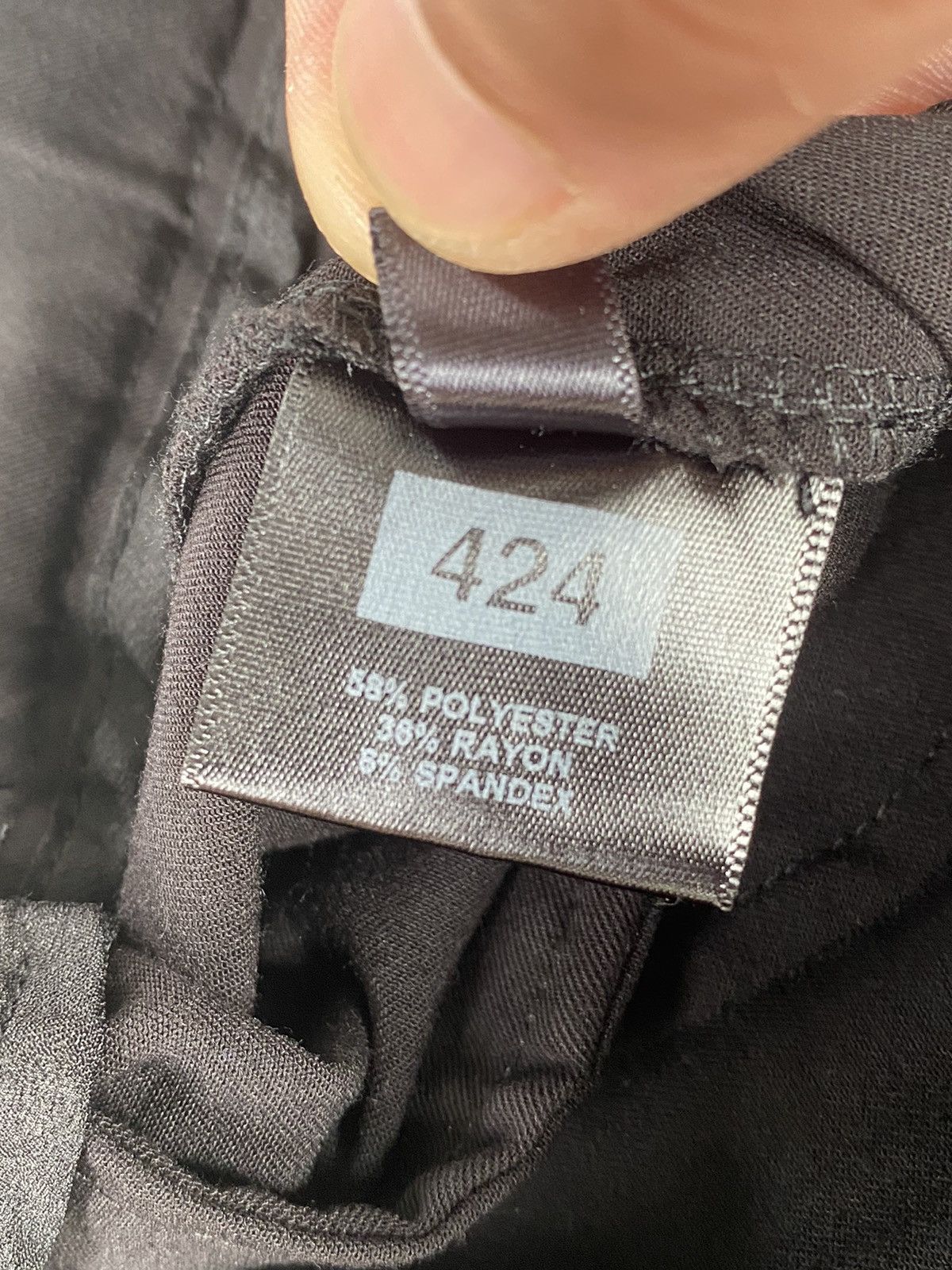 424 424 Casual Black Pants Size US 34 / EU 50 - 7 Thumbnail