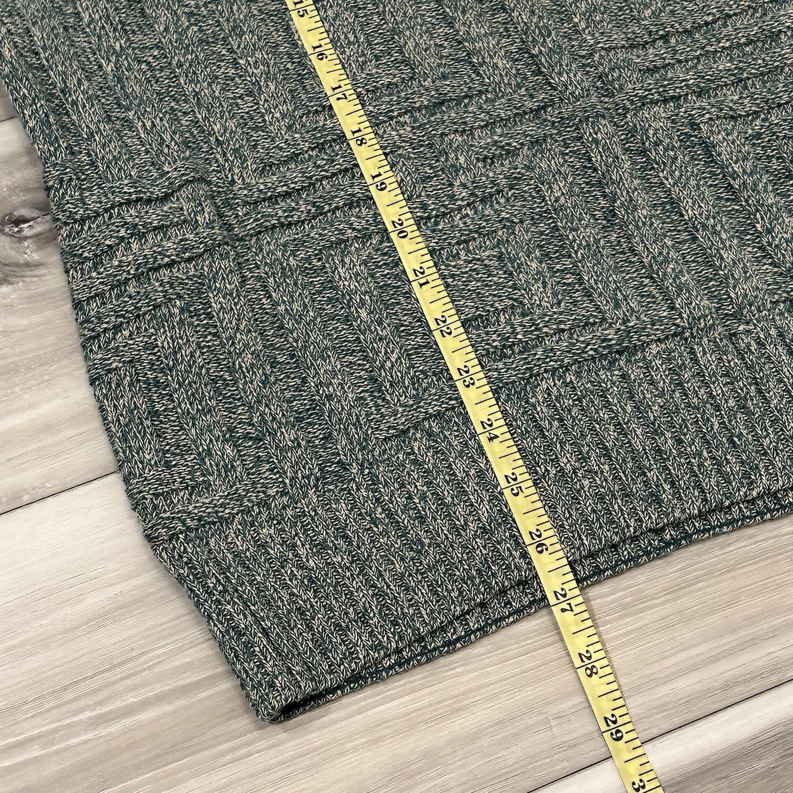 Eddie Bauer VTG 90s Eddie Bauer Sweater Men's Medium Geometric Green Size US M / EU 48-50 / 2 - 7 Thumbnail