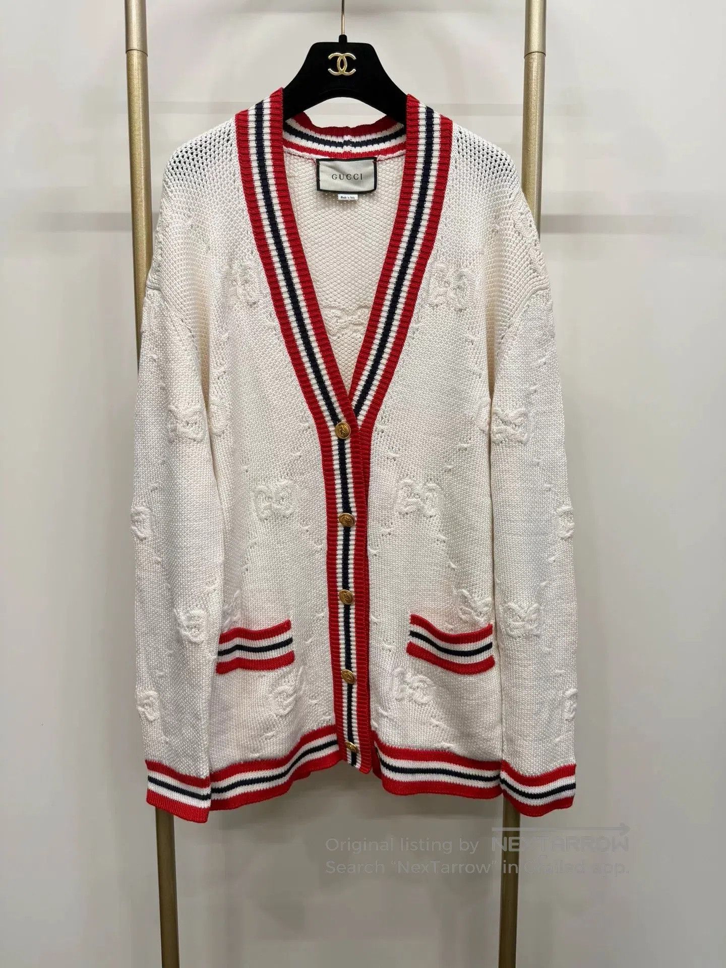 Gucci Gucci Logo Knit Cardigan Size S. Size S / US 4 / IT 40 - 1 Thumbnail