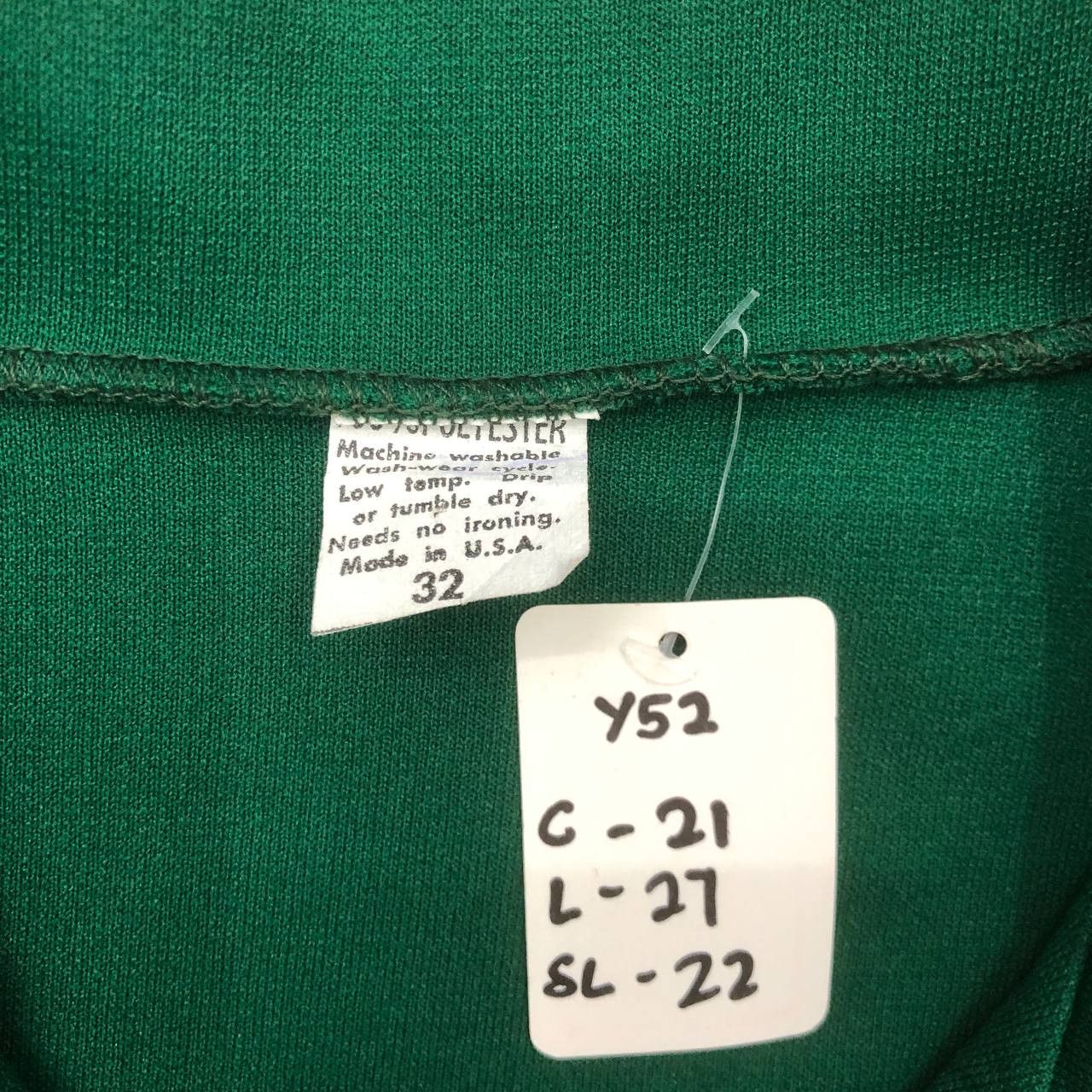 Vintage Y52. RARE VINTAGE MADE IN USA POLYSTER JACKET Size XXS / US 00 / IT 34 - 5 Thumbnail