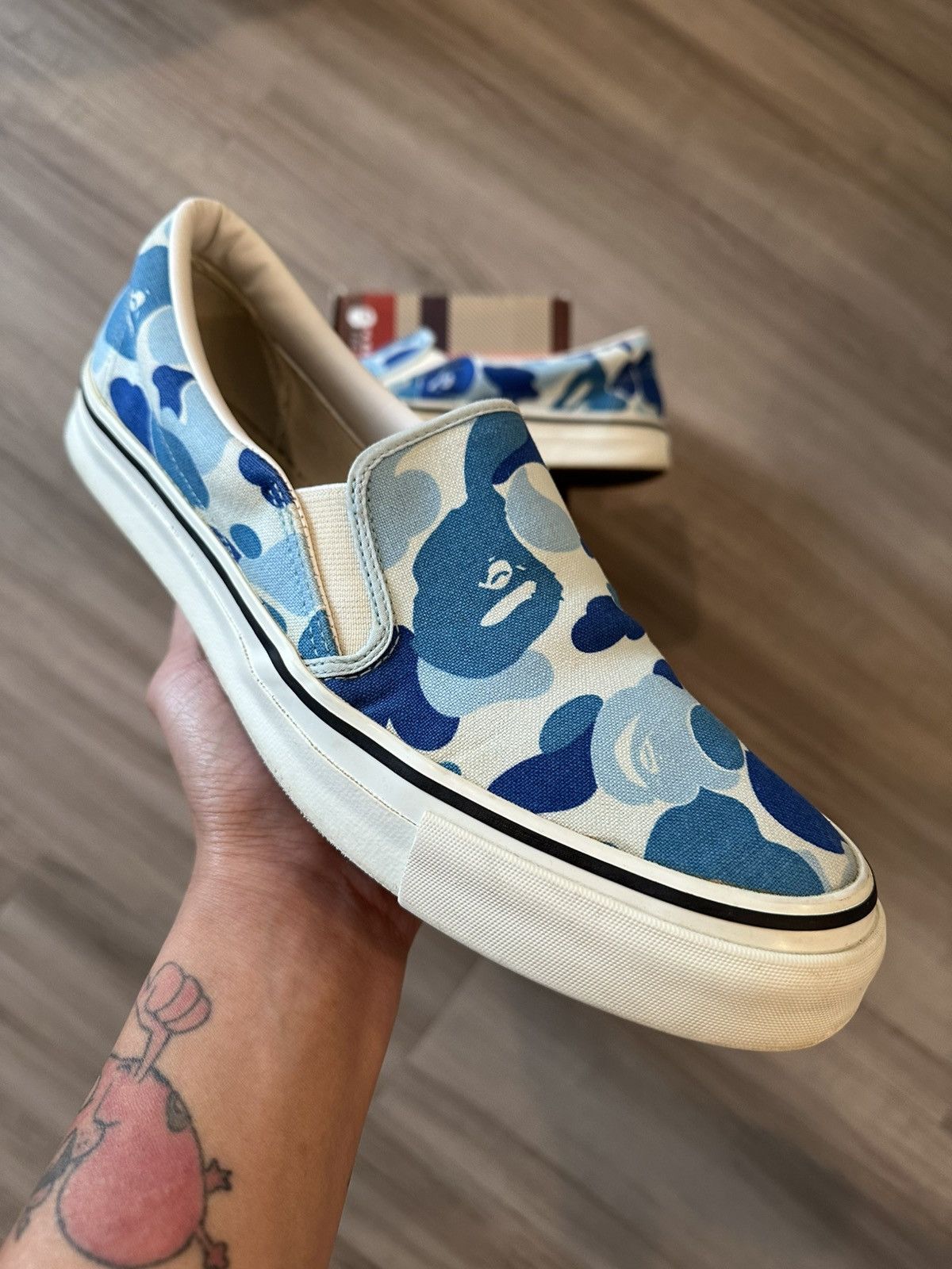 Bape Bape Yank Sta ABC Camo (Blue) Size 9.5 Size US 9.5 / EU 42-43 - 8 Thumbnail
