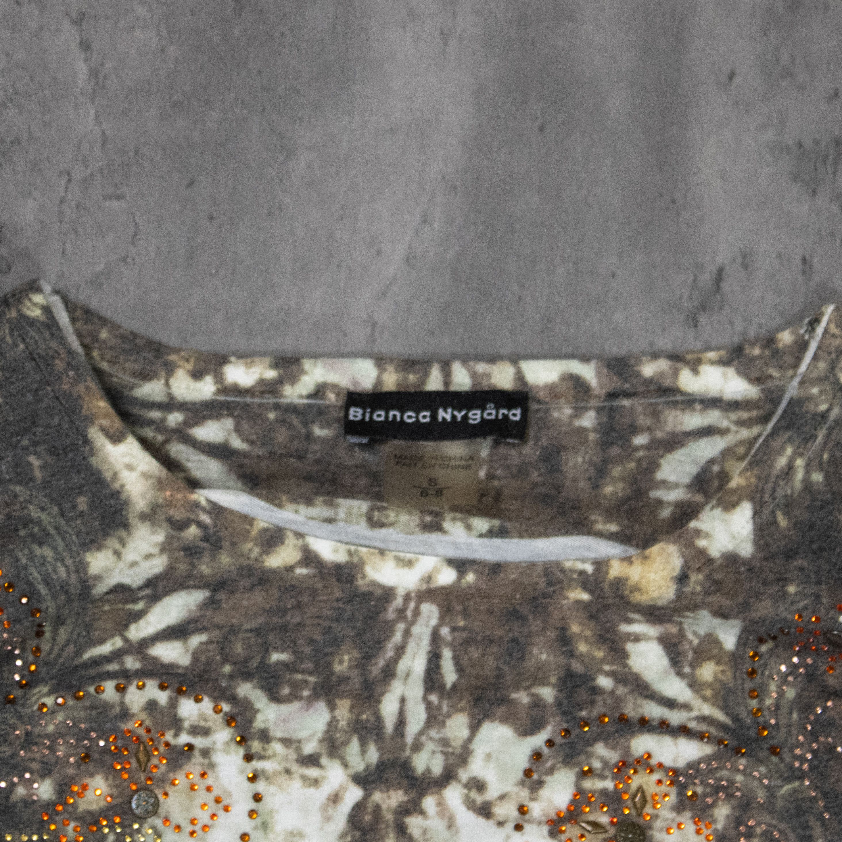 Japanese Brand Y2K 2000's 00's Bianca Nygard Grem Printed Baby Tee T-Shirt Size US S / EU 44-46 / 1 - 4 Thumbnail