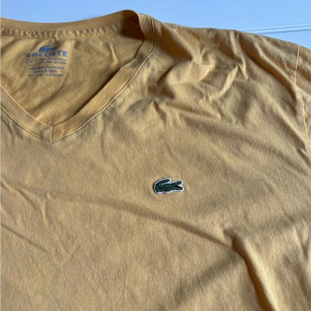 Lacoste Lacoste V-Neck T-Shirt Size US XXL / EU 58 / 5 - 3 Thumbnail