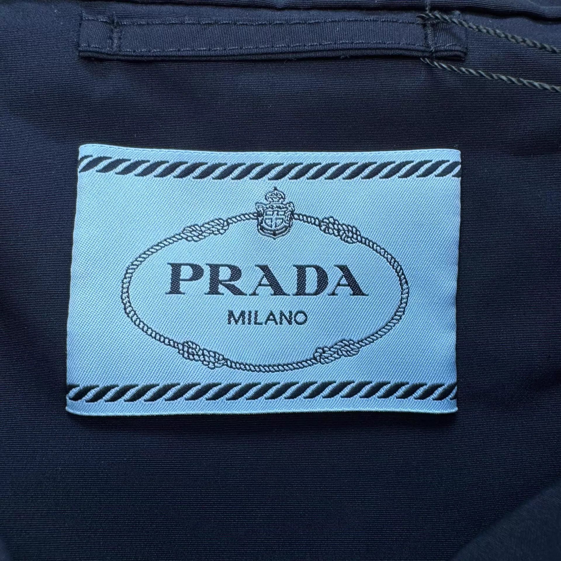 Prada Prada Navy Blue Cinched Waist Trench Coat 42 EU Mint Size M / US 6-8 / IT 42-44 - 5 Thumbnail