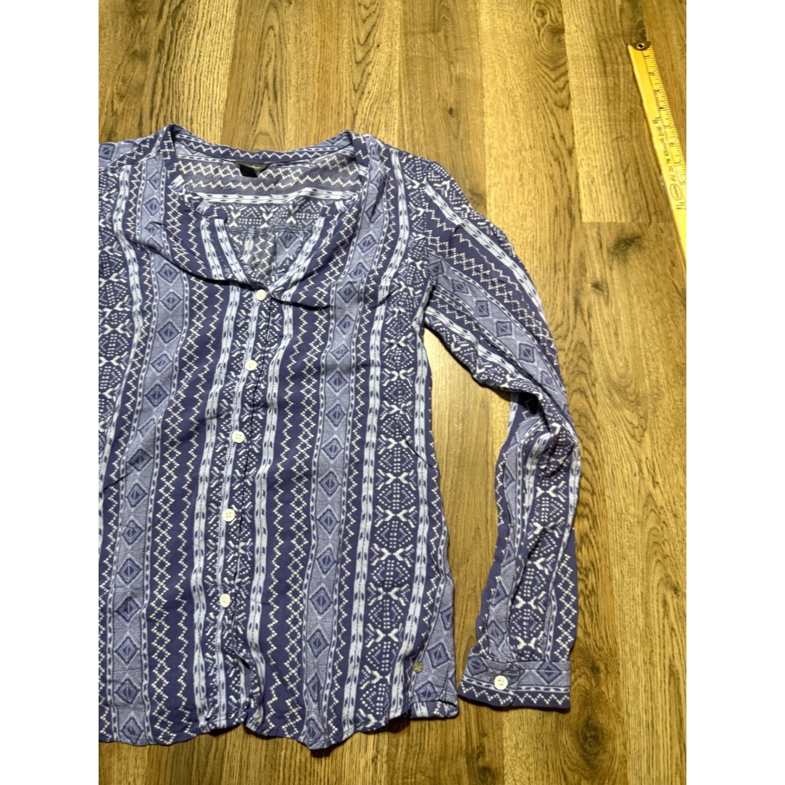 Eddie Bauer Eddie Bauer Shirt, Women's XS, Blue White, Long Sleeve, Button Up Shirt Size XS / US 0-2 / IT 36-38 - 4 Thumbnail