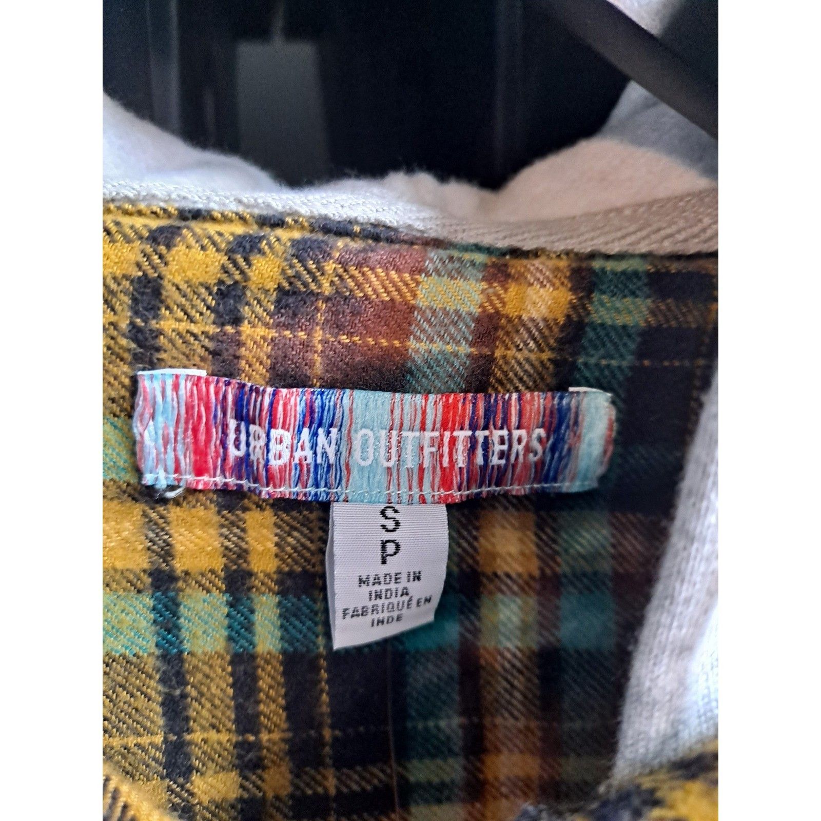 Urban Outfitters Urban Outfitters Hooded Flannel Shirt Plaid Button Up Long S Size US S / EU 44-46 / 1 - 4 Thumbnail