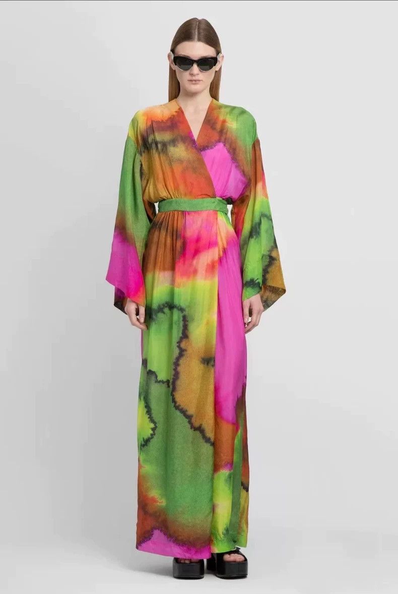 Dries Van Noten dries van noten size:36 Silk cardigan coat Size XXS / US 00 / IT 34 - 1 Thumbnail