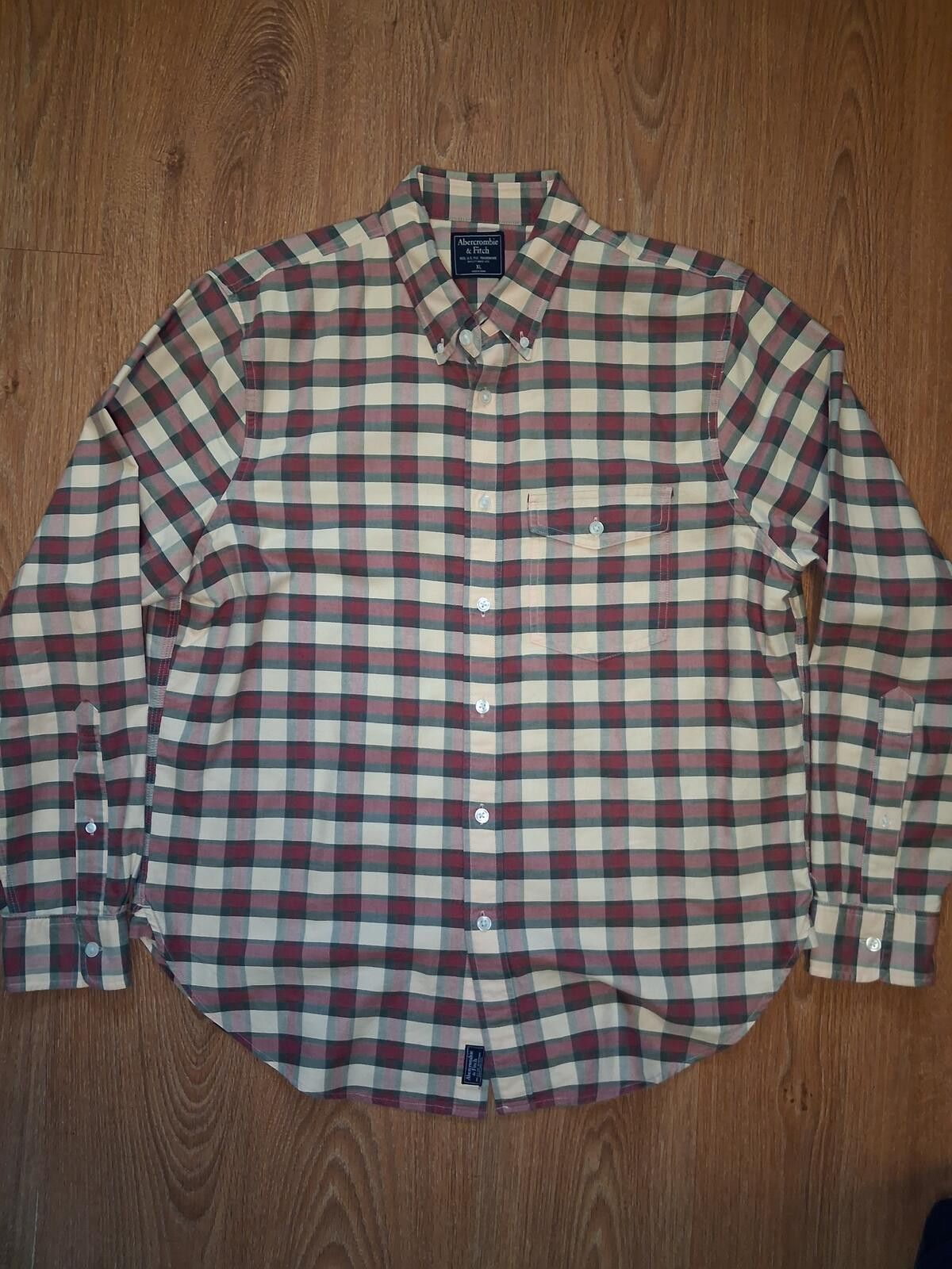 Abercrombie & Fitch Abercrombie & Fitch Button Up Shirt Mens XL Multicolor Check Size US XL / EU 56 / 4 - 1 Thumbnail
