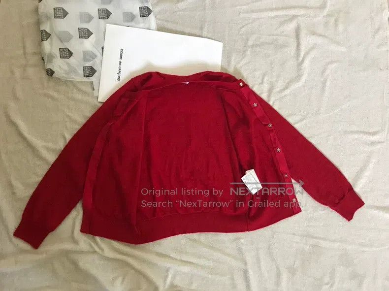 Comme des Garcons Comme Des Garcons Crewneck Cardigan, size XS, 100% Wool Size XS / US 0-2 / IT 36-38 - 6 Thumbnail