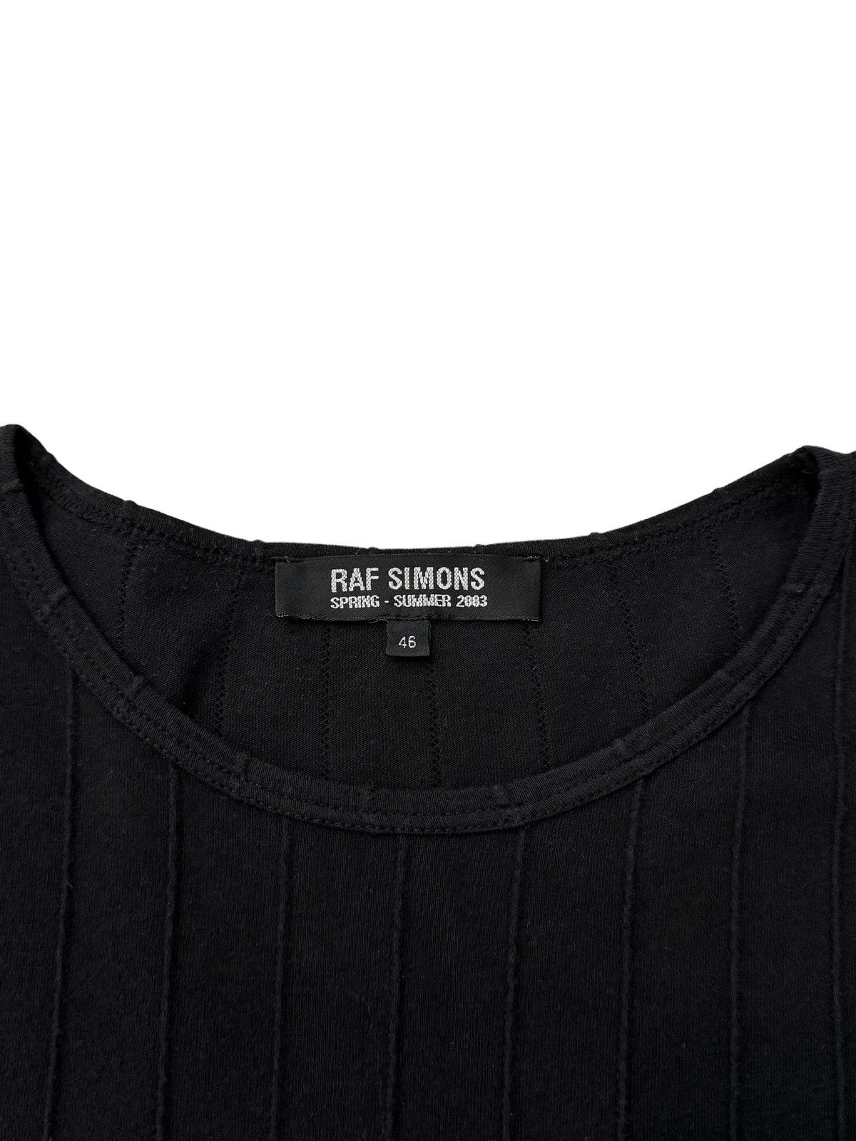 Raf Simons GRAIL Consumed 2003 White Asphalt Ribbed Shirt Size US S / EU 44-46 / 1 - 5 Thumbnail