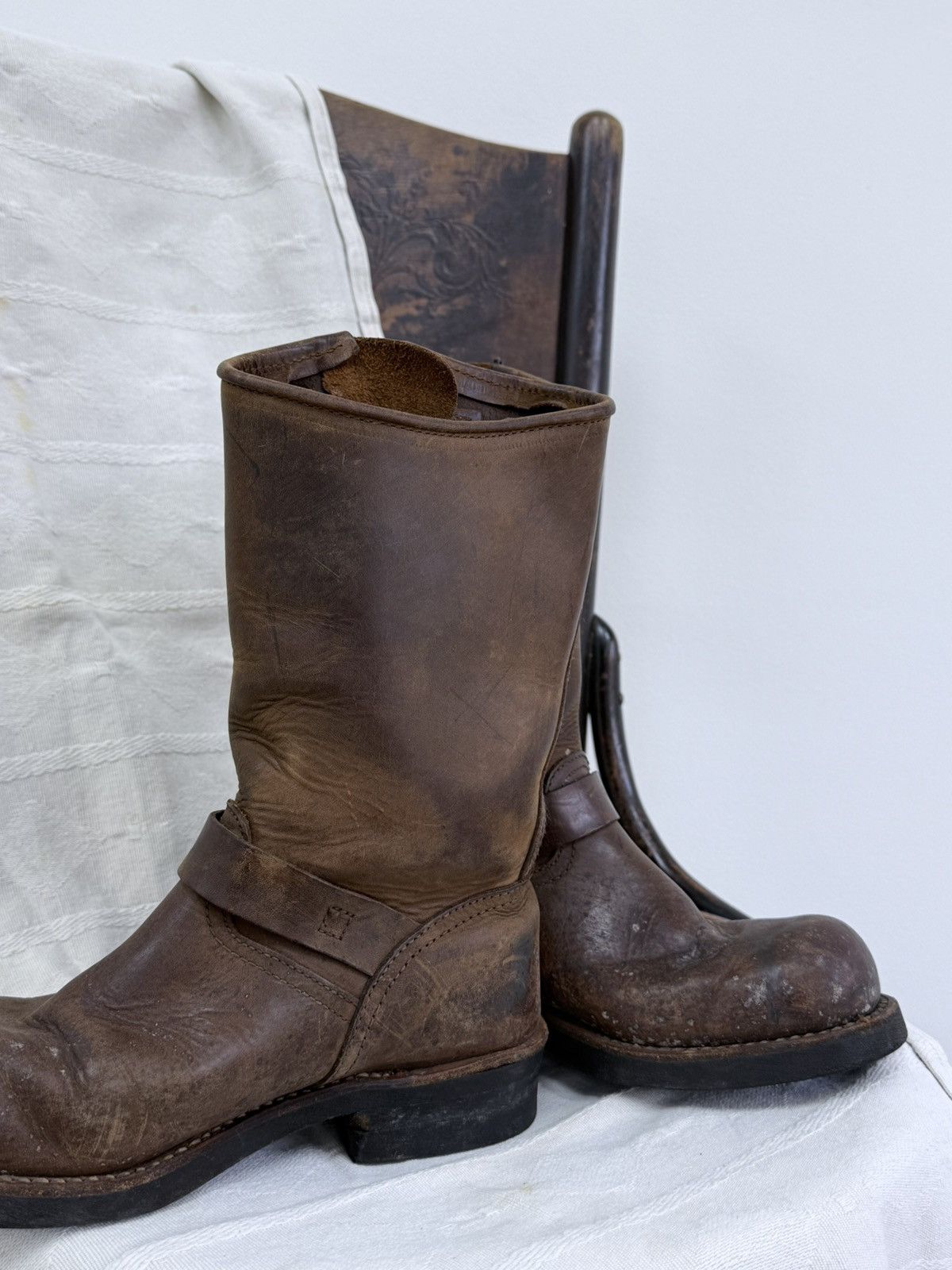 Harley Davidson Vintage Harley Davidson Leather Boots Size US 5.5 / EU 38 - 8 Thumbnail