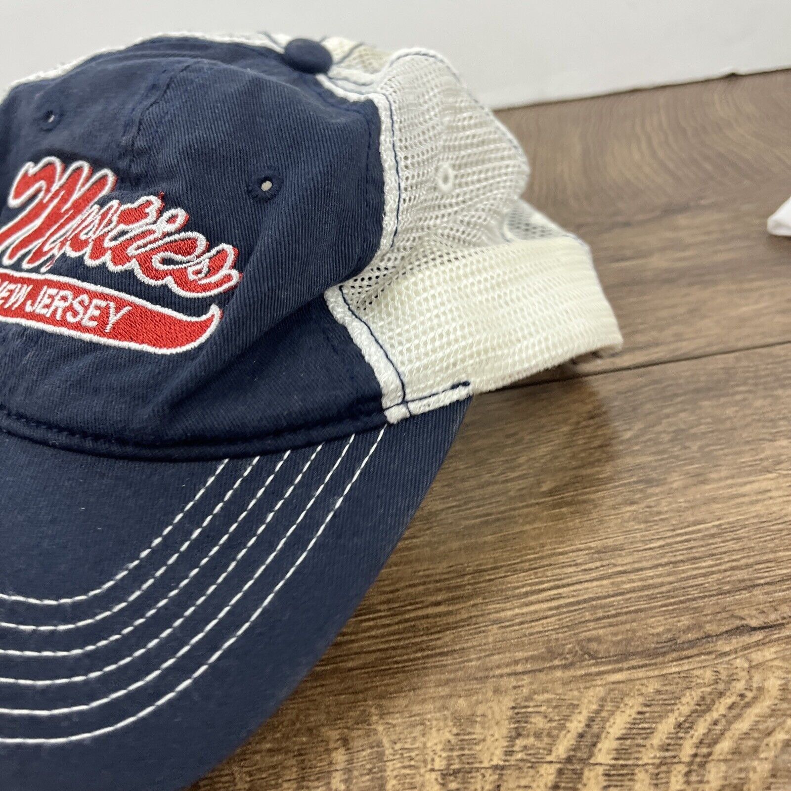 Other Mystics New Jersey Hat Blue Hat Adjustable Adult Size Hat Bl Size ONE SIZE - 8 Thumbnail