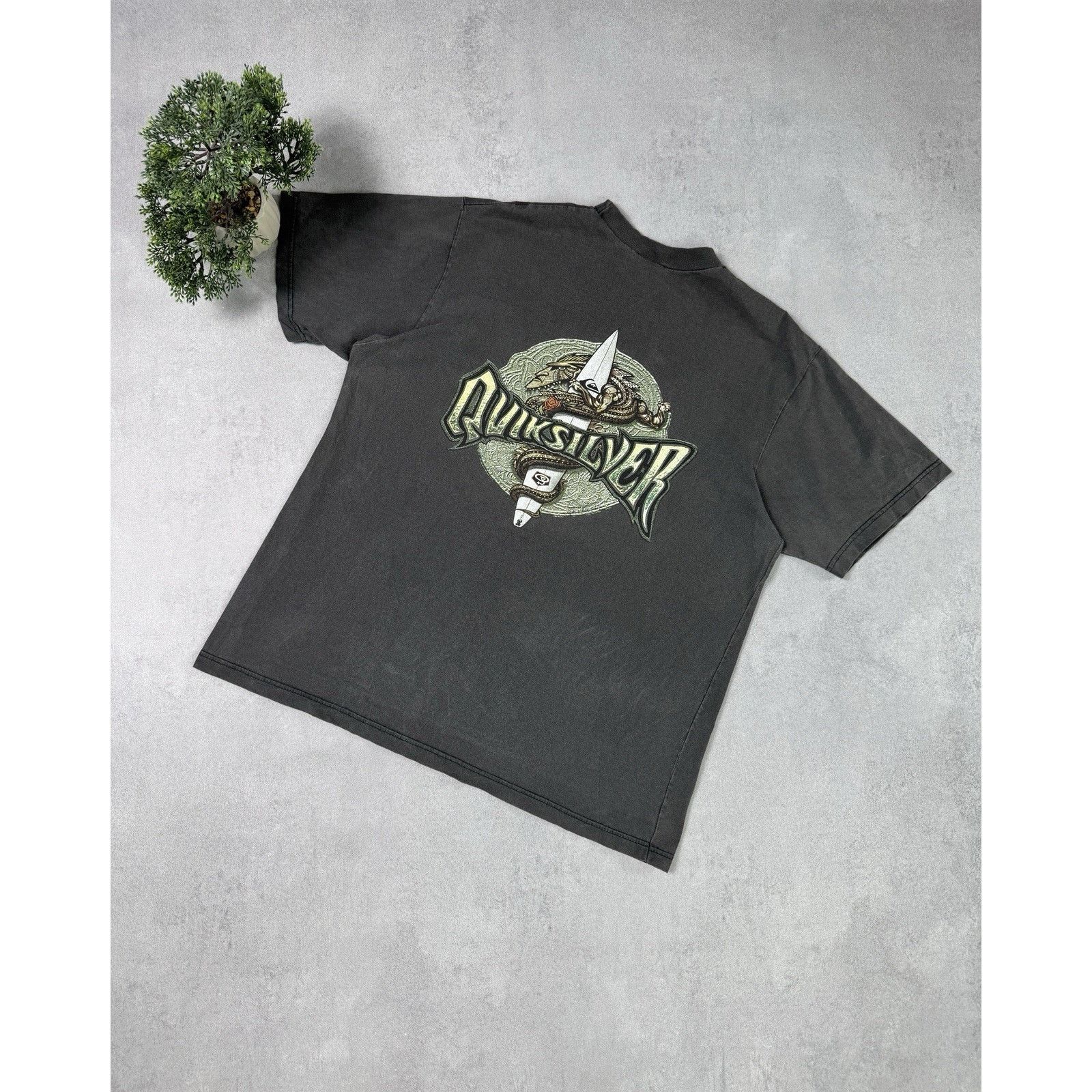 Quicksilver Vintage 90s Quicksilver Made In Australia Big Logo Surf Tee Size US M / EU 48-50 / 2 - 1 Thumbnail