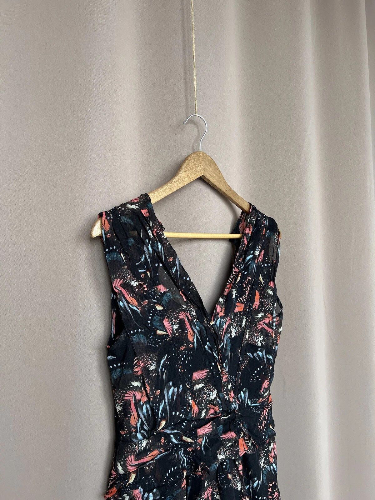 Allsaints Tori Flutter Dress Size S or US 6 New With Tags Allsaints Tori Flutter Dress Size S or US 6 New With Tags