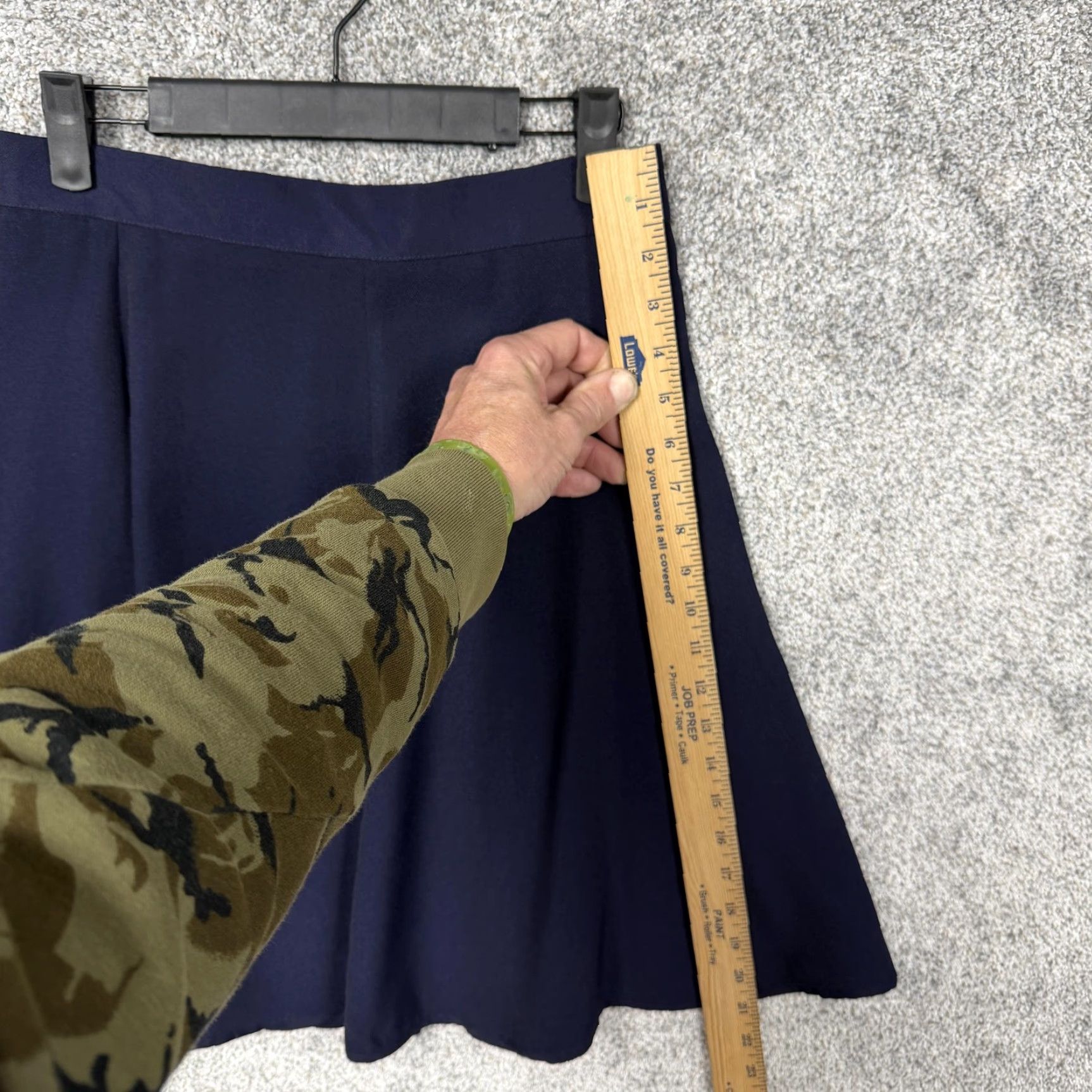 Vintage VINTAGE Evidence Skirt Women Navy A-Line Knee Length 10 Regular Office Casual Dark Academia 80s 90s Mens? Womens Size 32" / US 10 / IT 46 - 3 Thumbnail