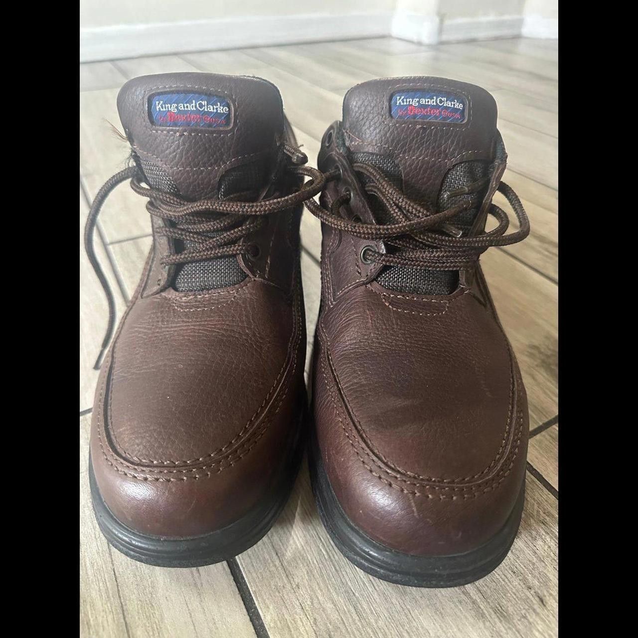 Clarks Mens Used Brown Leather Clarke Size US 12 / EU 45 - 8 Thumbnail