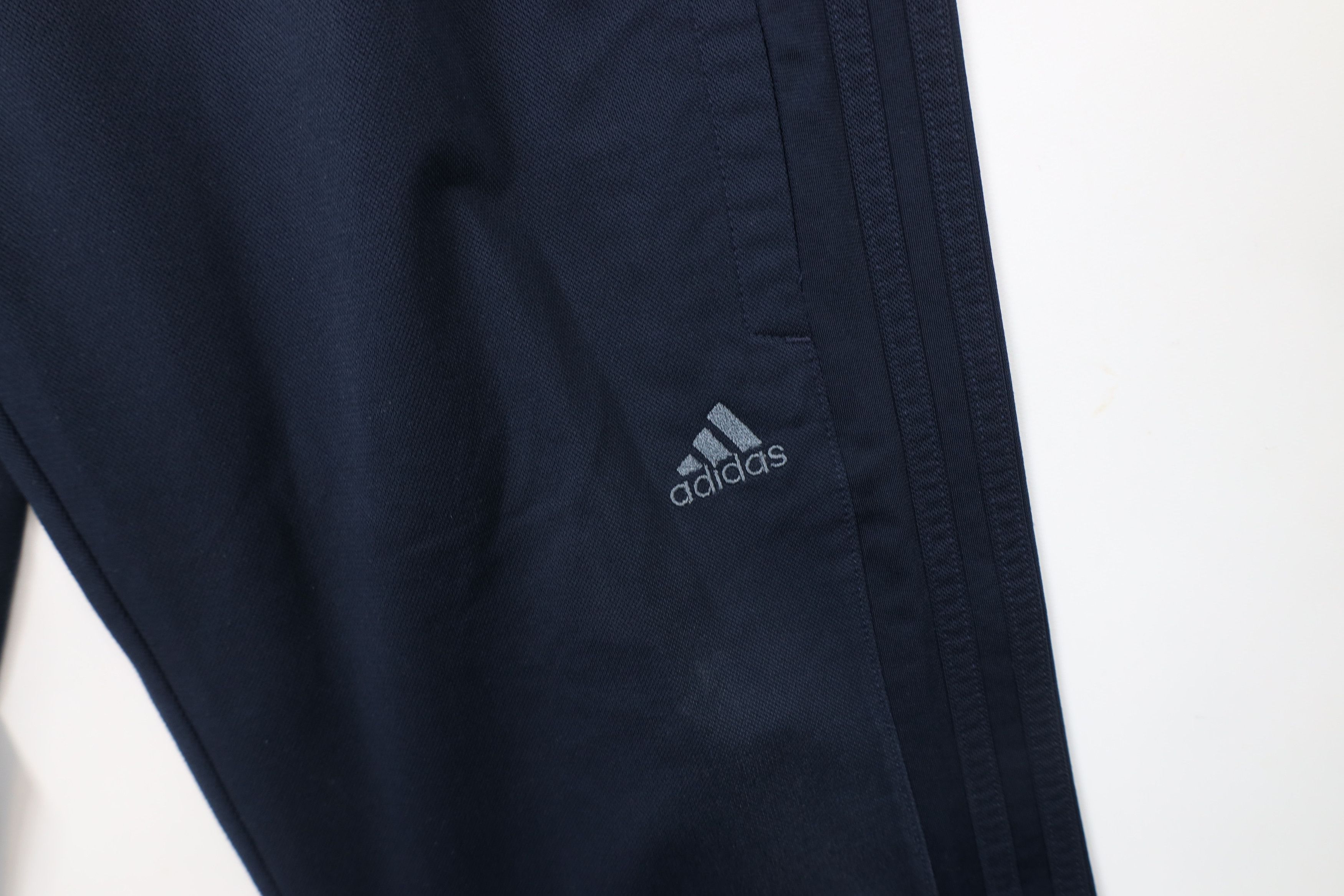 Adidas × Vintage Vintage Adidas Spell Striped Wide Leg Sweatpants Pants Blue Size US 34 / EU 50 - 6 Thumbnail