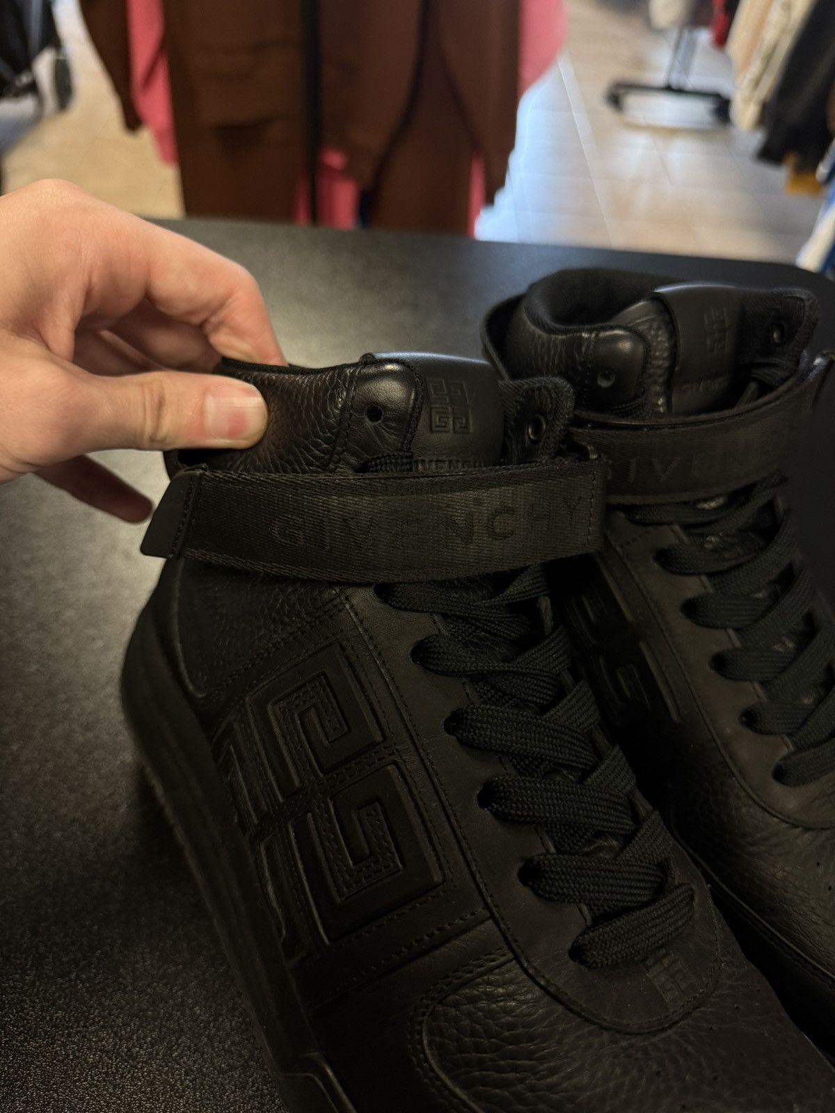 Versace Black Versace High Top Size 41EU/8US Black Leather 🧼 Size US 8 / EU 41 - 8 Thumbnail