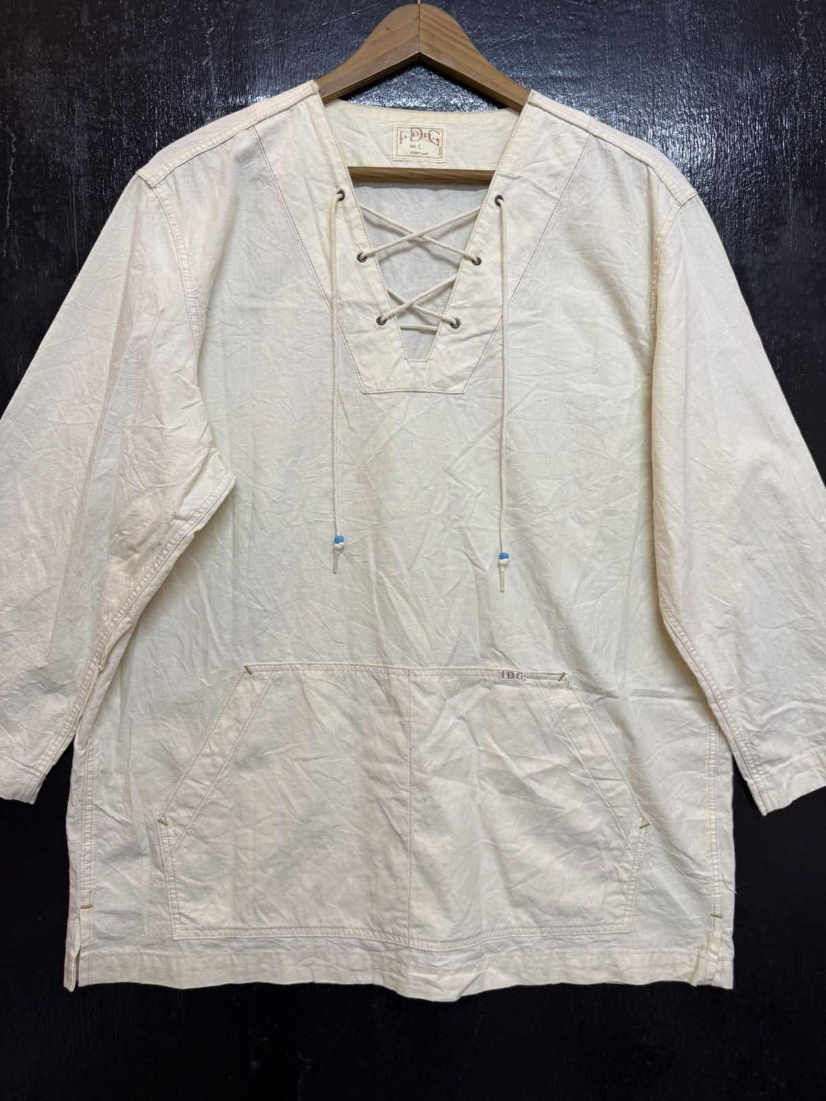 Indigo × Japanese Brand × Vintage Indigo Japan Pullover shirt Size US L / EU 52-54 / 3 - 2 Thumbnail