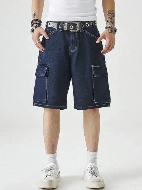 Jean Hirayama x Etou Cargo Jeans denim Drip Shorts Size US 32 / EU 48 - 5 Thumbnail
