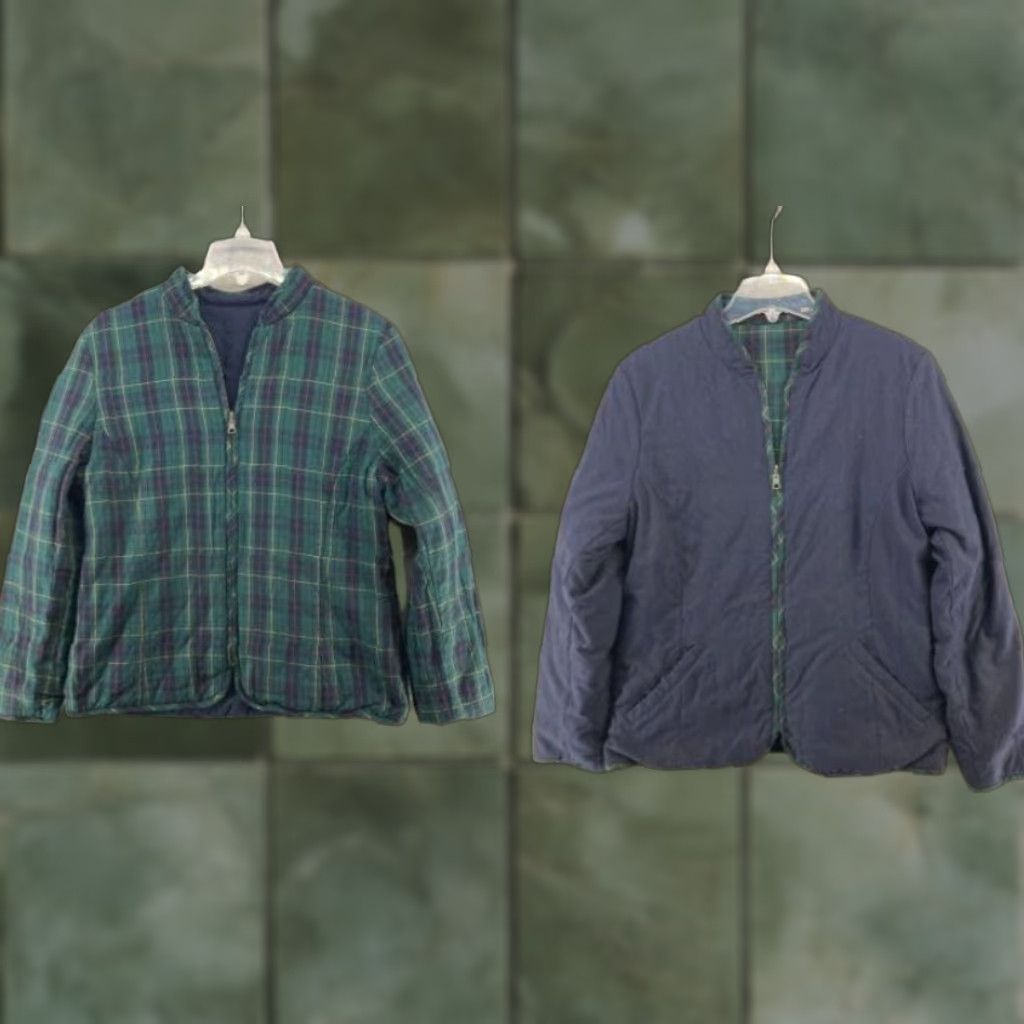 Pendleton Pendleton Womens Jacket Plaid Full Zip Lightweight M Blue Quilted Casual Fall Spring Women's Jacket Size M / US 6-8 / IT 42-44 - 1 Thumbnail