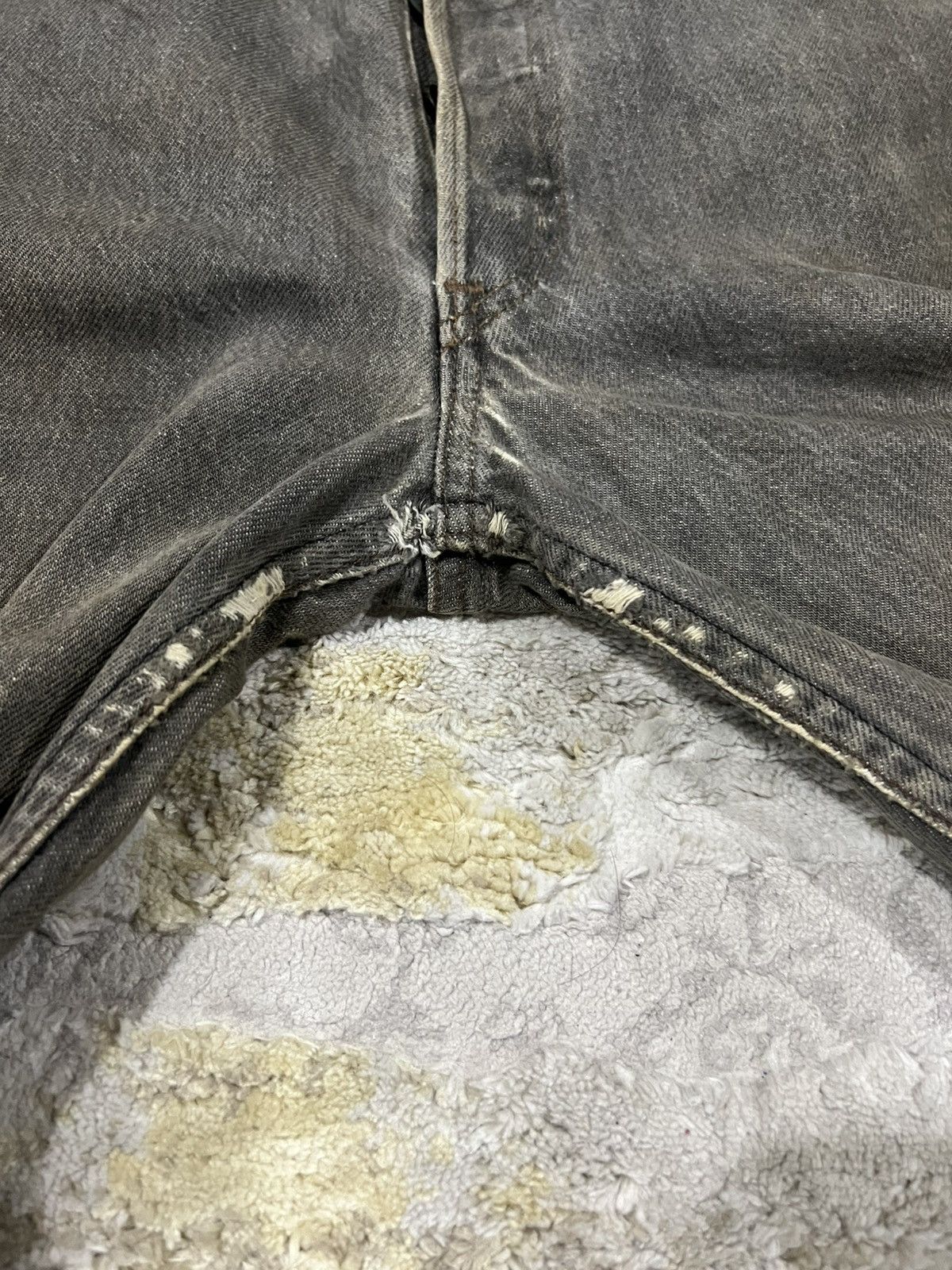 Levi's × Vintage Vintage Late 80s 501 Levis USA Sandy Black Denim Jeans Size US 31 - 9 Thumbnail