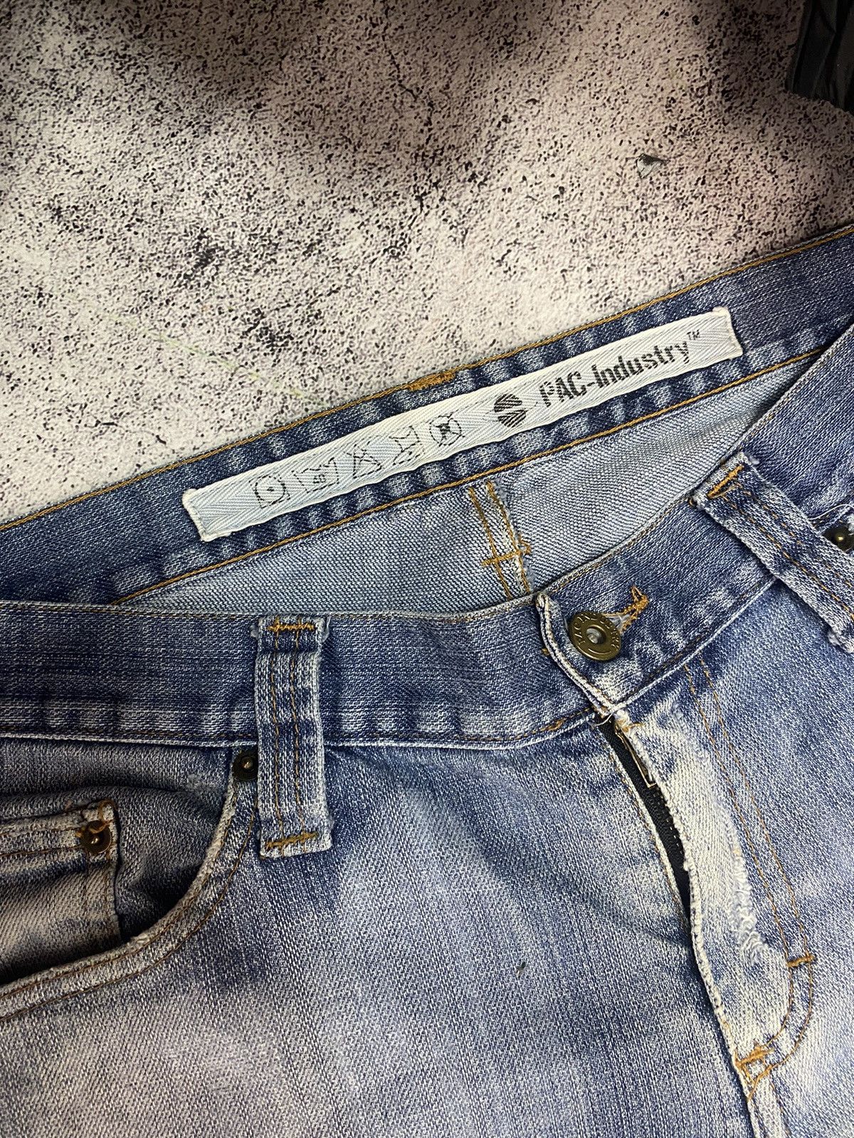 Japanese Brand × Vintage Vintage distressed patchwork denim y2k jeans Size US 32 / EU 48 - 12 Thumbnail