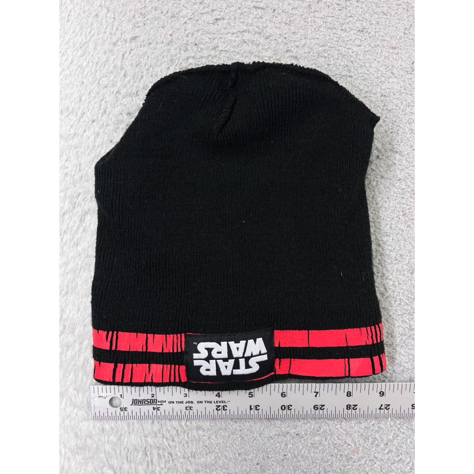 Star Wars Star Wars Beanie Toque Adult One Size Black Pink Stripe Knit 100% Arylic Size ONE SIZE - 4 Thumbnail