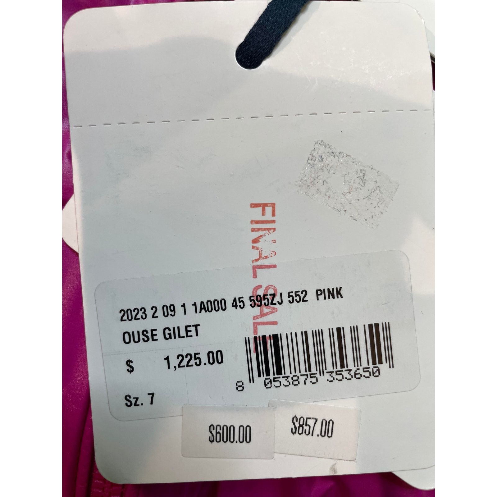 Moncler Moncler Retractable Hood Pink Vest Size XXL / US 16-18 / IT 52-54 - 5 Thumbnail