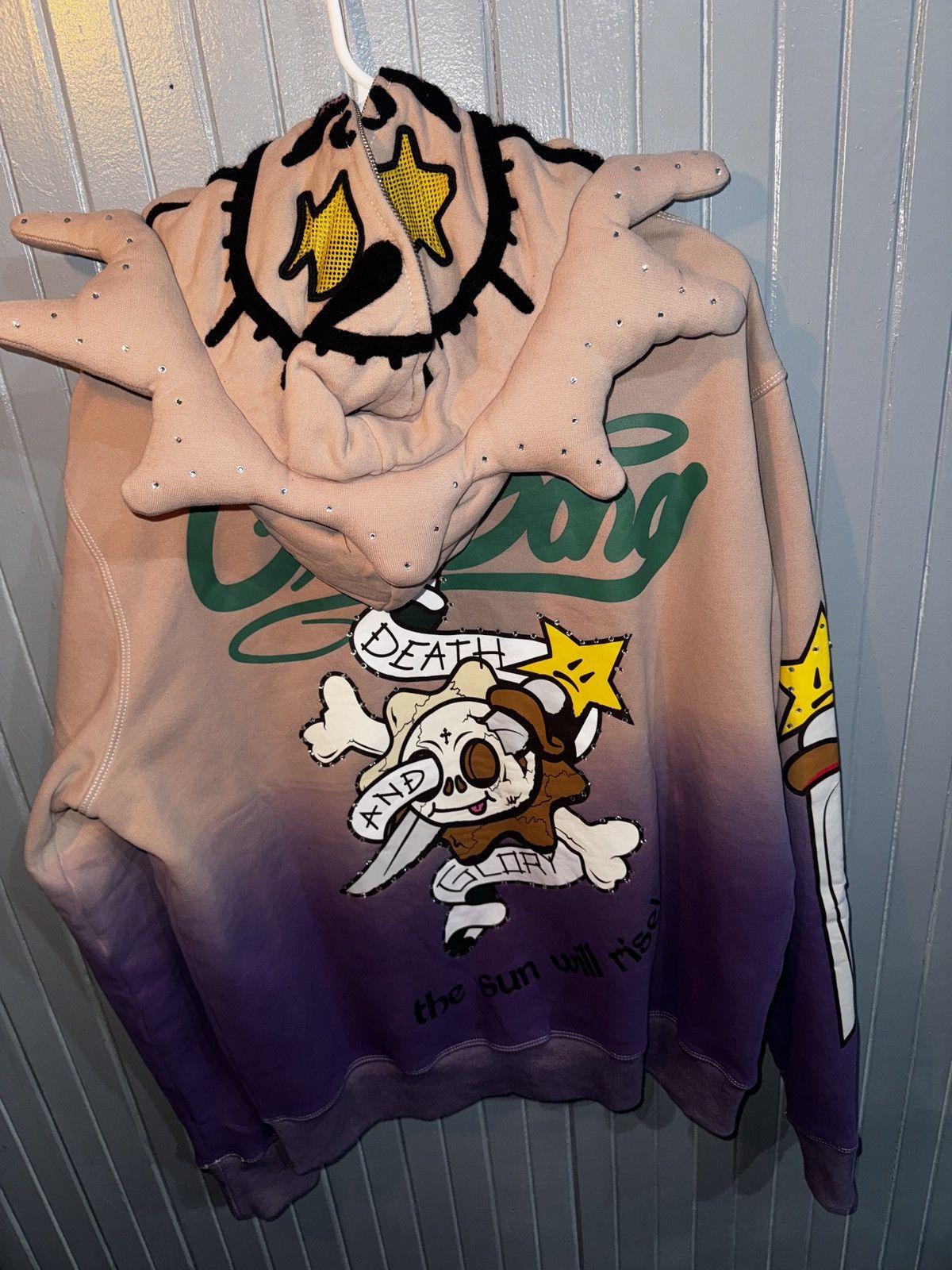Glo Gang Glo Gang Full Zip Hoodie Death and Glory Ed Hardy Size US XL / EU 56 / 4 - 9 Thumbnail
