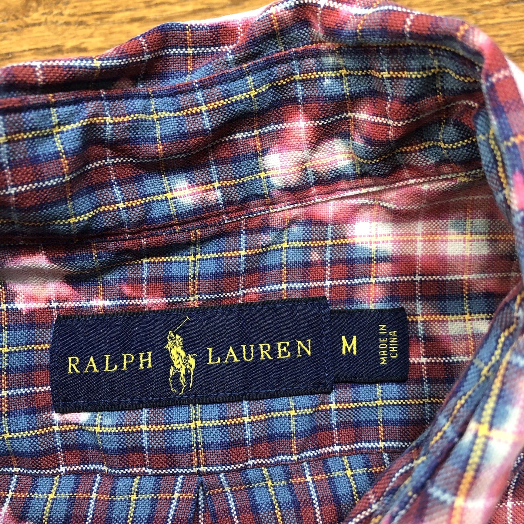Ralph Lauren Polo Ralph Lauren Shirt Mens Medium Button-Down Long Sleeve Tie Dye Acid Wash Multicolor 90s Preppy Designer Classic Size US M / EU 48-50 / 2 - 5 Thumbnail