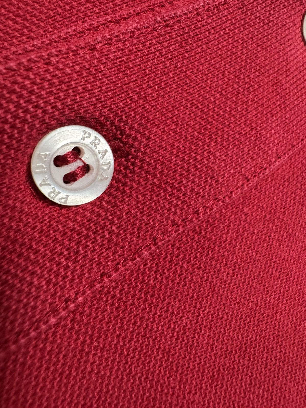 Prada Prada Red Tab Luxury Polo Shirt Size L Size US L / EU 52-54 / 3 - 6 Thumbnail