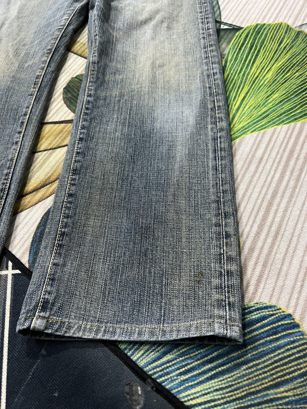 Japanese Brand Vintage GL Heart Faded Rusty Jean Very Rare Size US 30 / EU 46 - 7 Thumbnail
