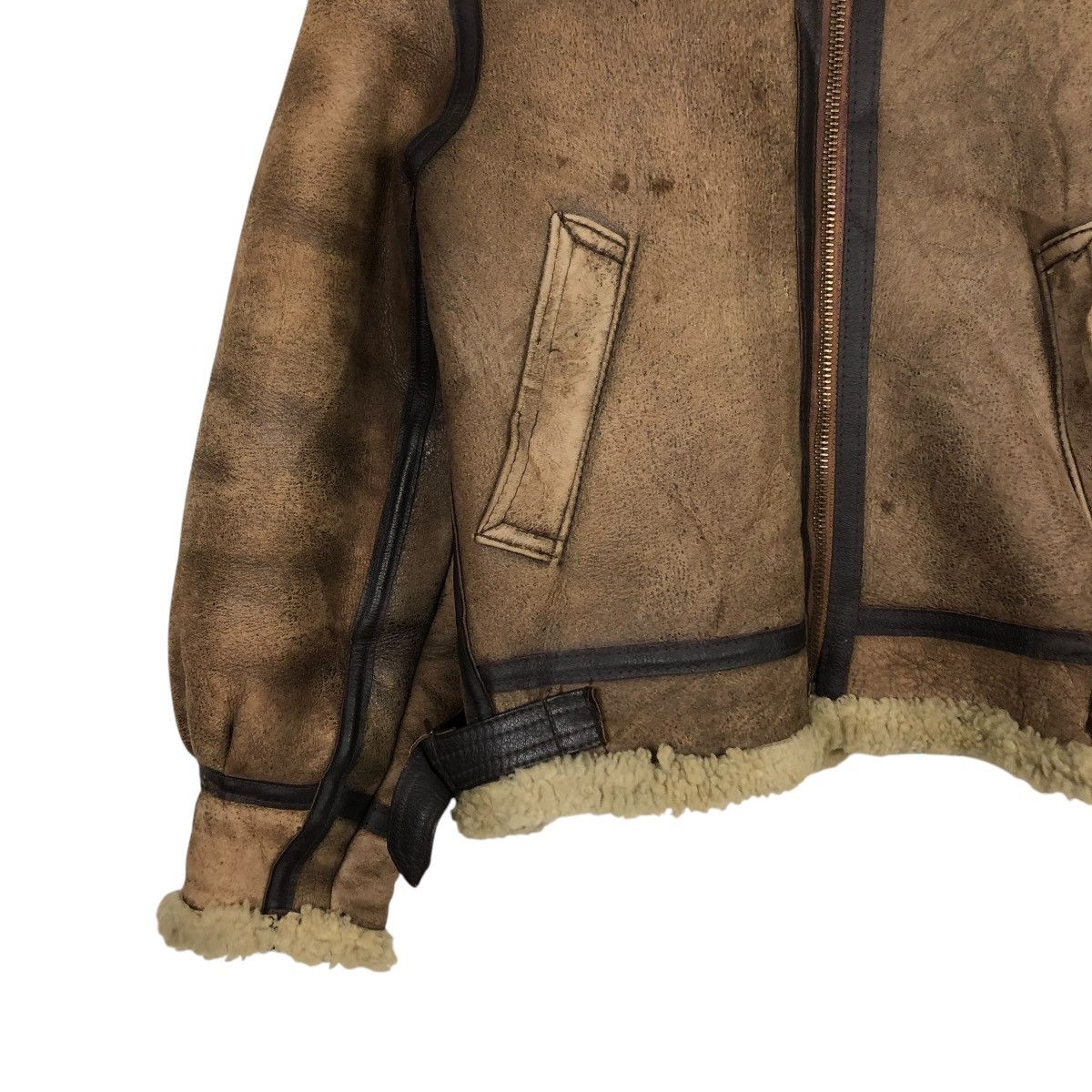 Avirex 🔥VINTAGE GENUINE LEATHER JACKET B3 AVIREX USA AERO LEATHER Size US M / EU 48-50 / 2 - 6 Thumbnail