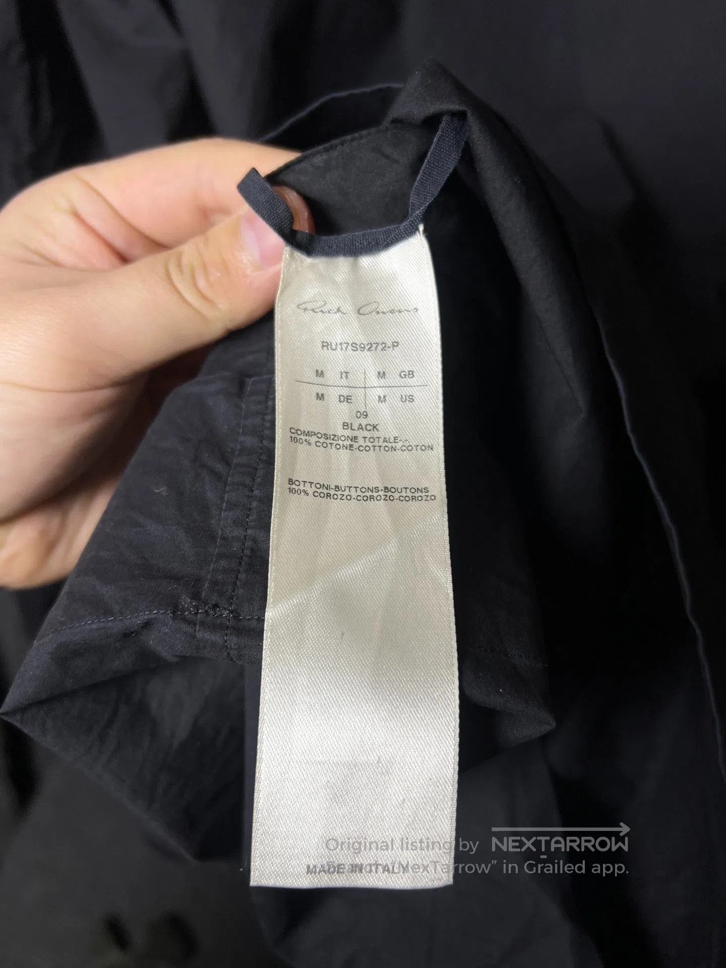 Rick Owens Rick Owens 17ss Crewneck Button Longsleeve. Size US M / EU 48-50 / 2 - 5 Thumbnail