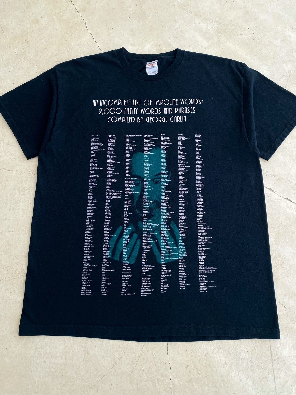 Vintage Vintage GEORGE CARLIN 2000 DIRTY WORDS AND IMPOLITE PHRASES Size US XL / EU 56 / 4 - 3 Thumbnail