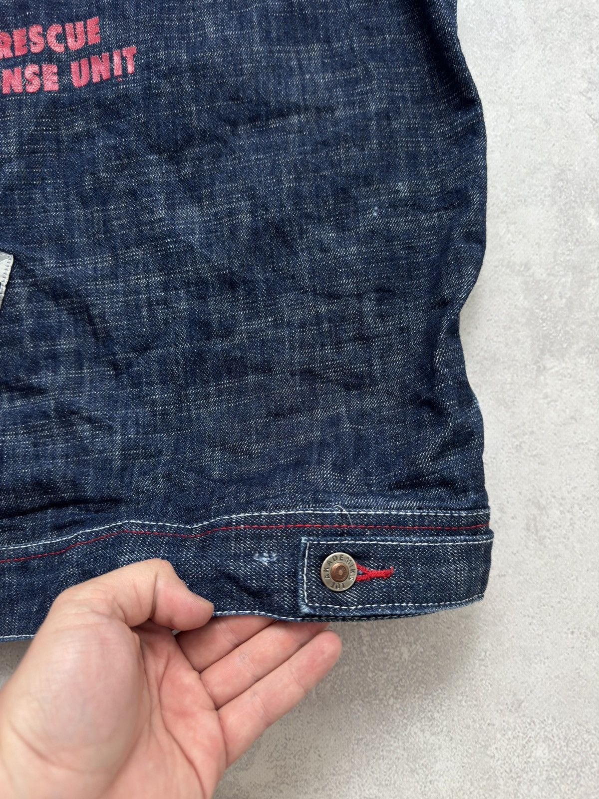 Akademiks × Vintage Vintage Akademiks Denim Hip Hop Jacket Kanye West Style Rare Size US L / EU 52-54 / 3 - 16 Thumbnail