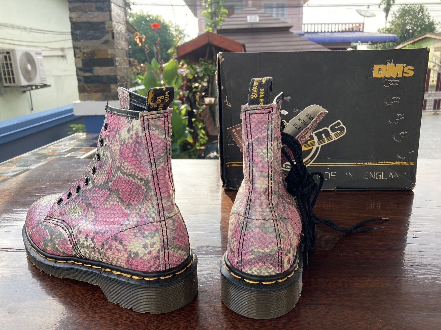 Dr. Martens RARE! Dr. Martens 9485 Python Pink – Made in England Size US 6.5 / IT 36.5 - 2 Thumbnail