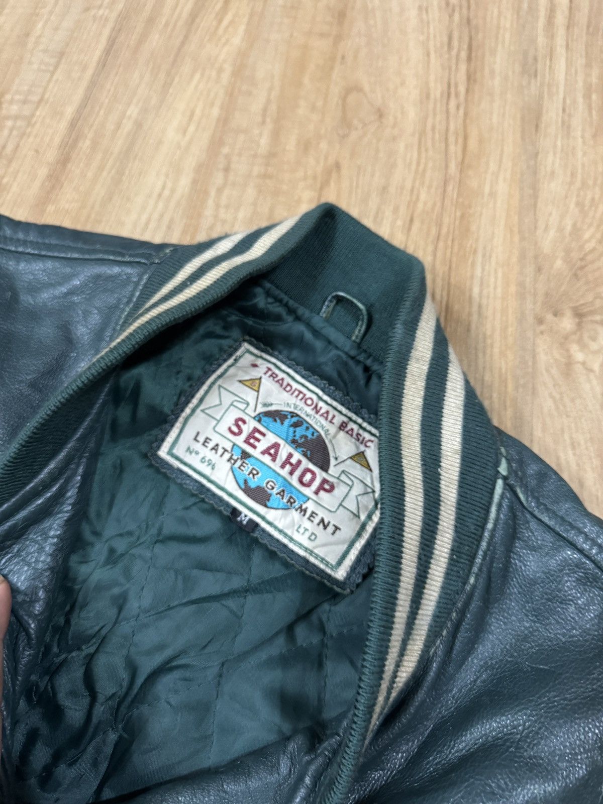 Vintage Vintage FULL LEATHER Varsity Jacket Size US L / EU 52-54 / 3 - 2 Thumbnail