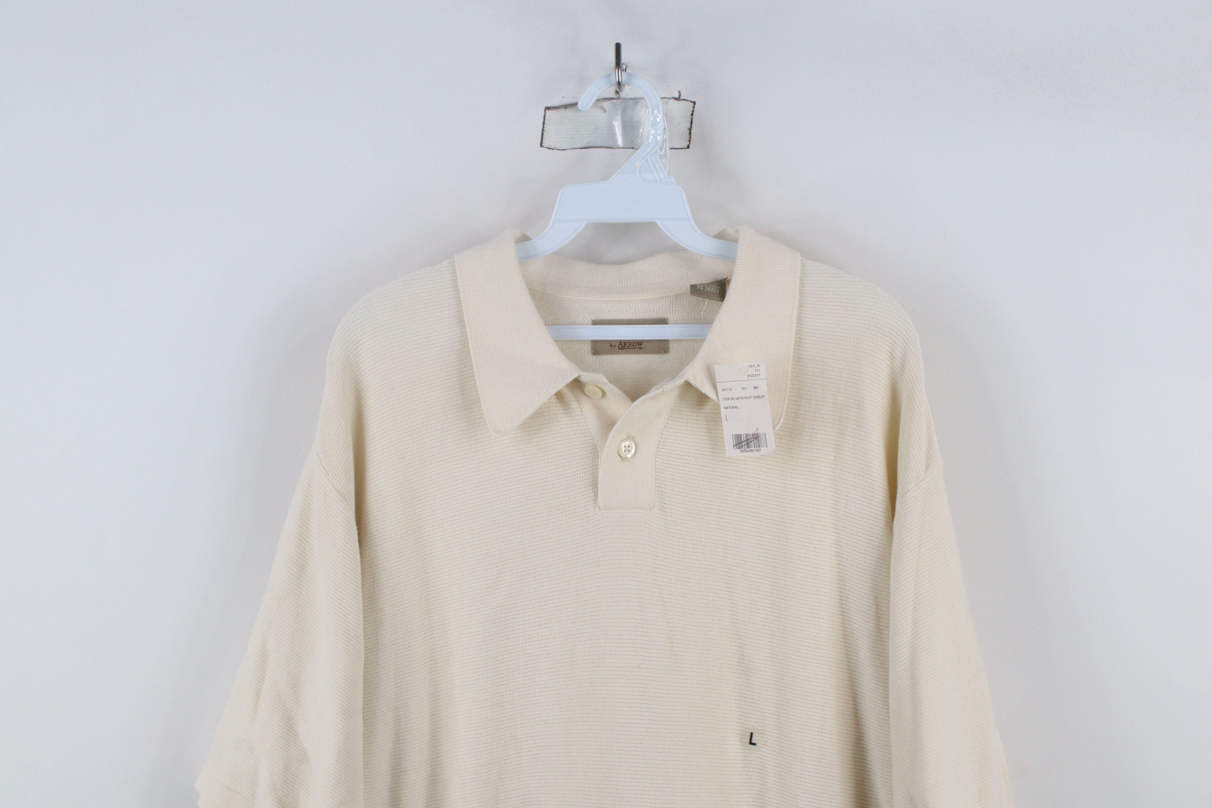 Vintage Deadstock Vintage 90s Streetwear Short Sleeve Polo Shirt Size US L / EU 52-54 / 3 - 2 Thumbnail